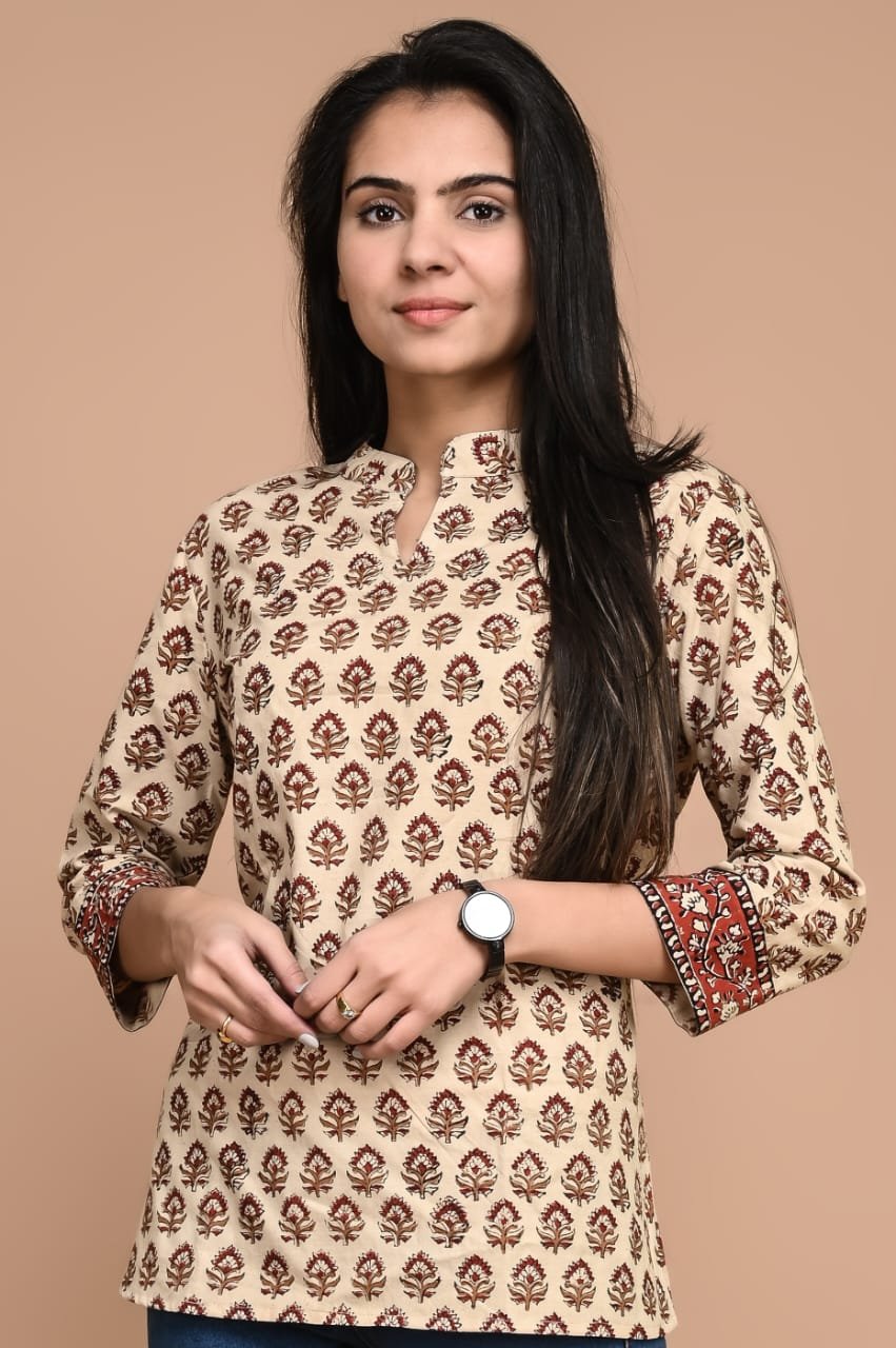 Cotton Printed Short Top
