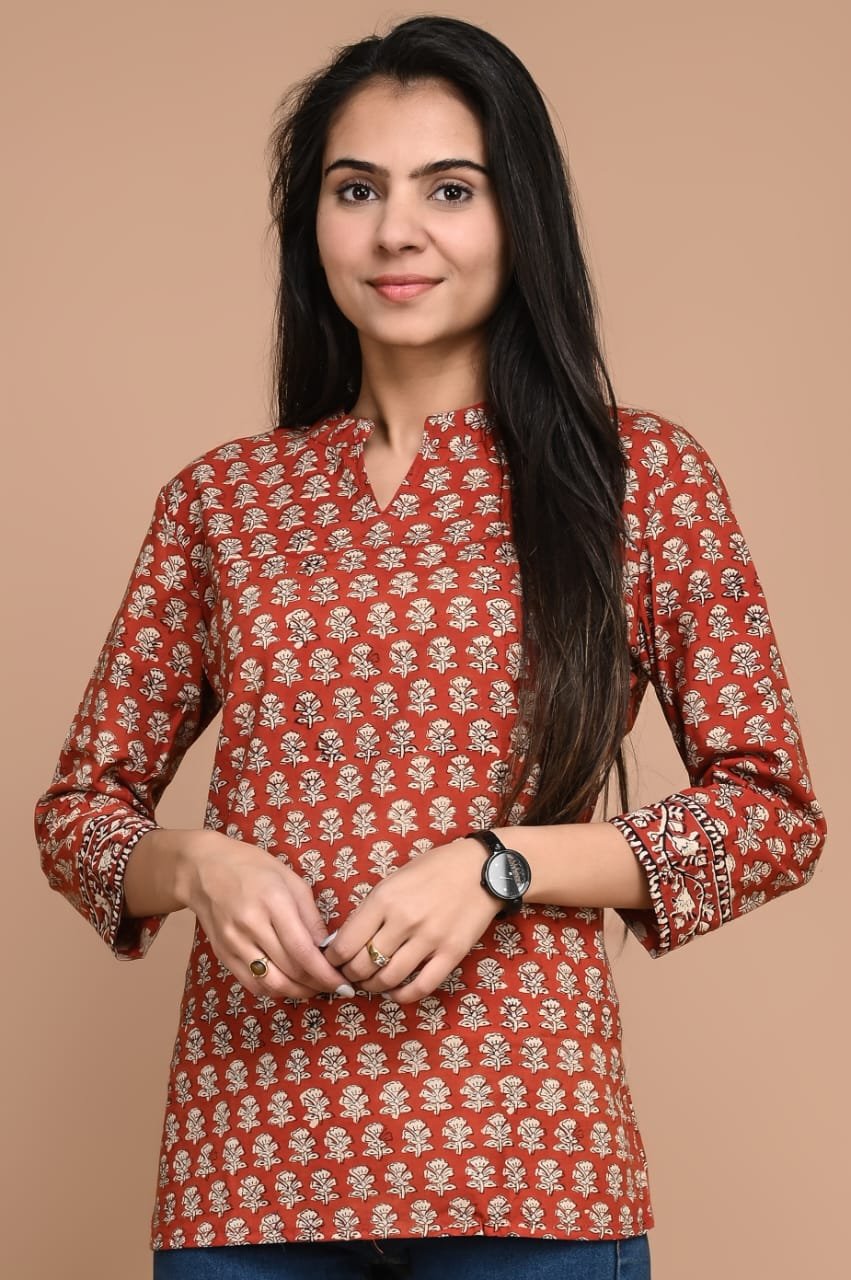 Cotton Printed Short Top