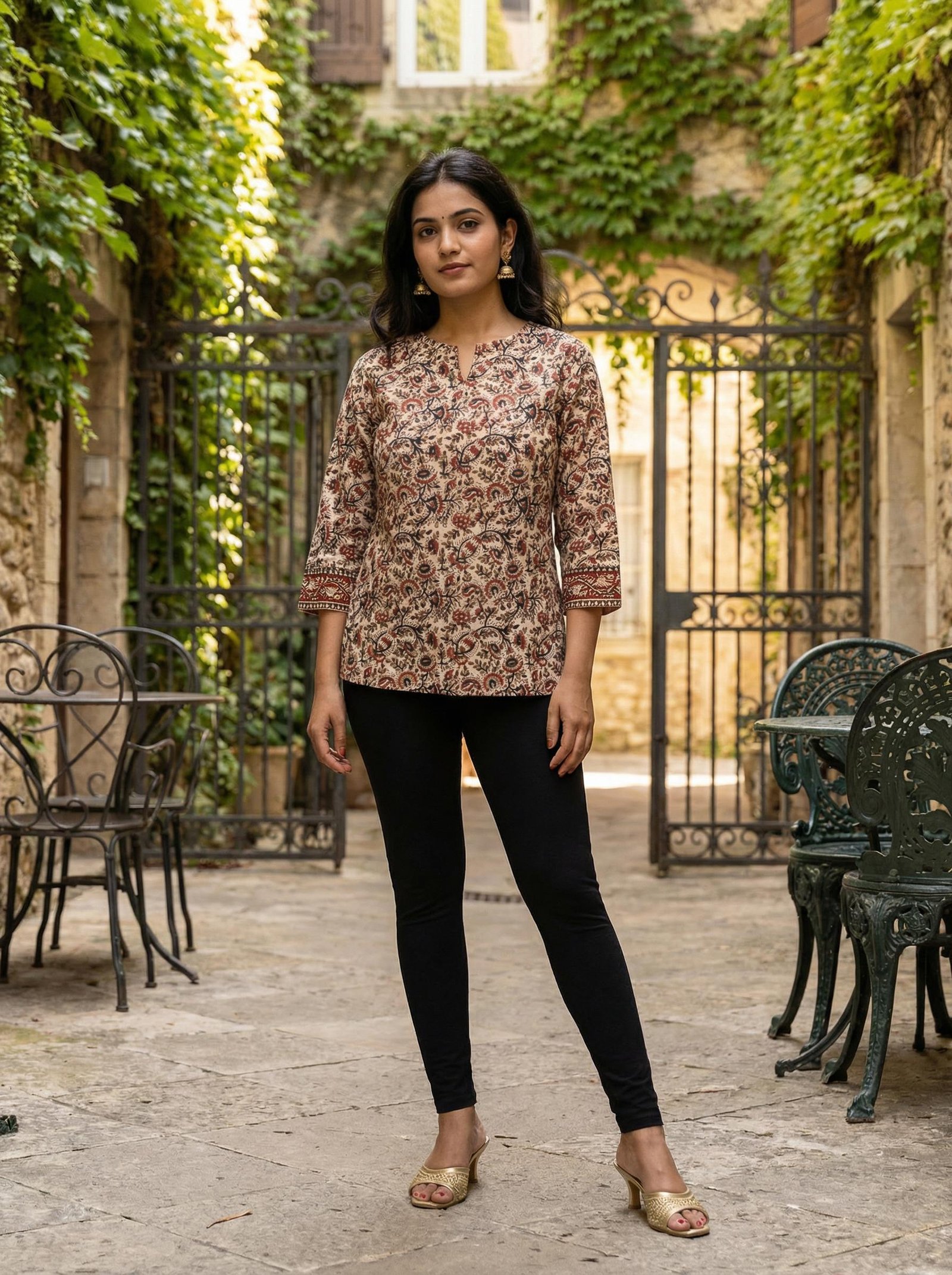 Cotton Printed Short Top