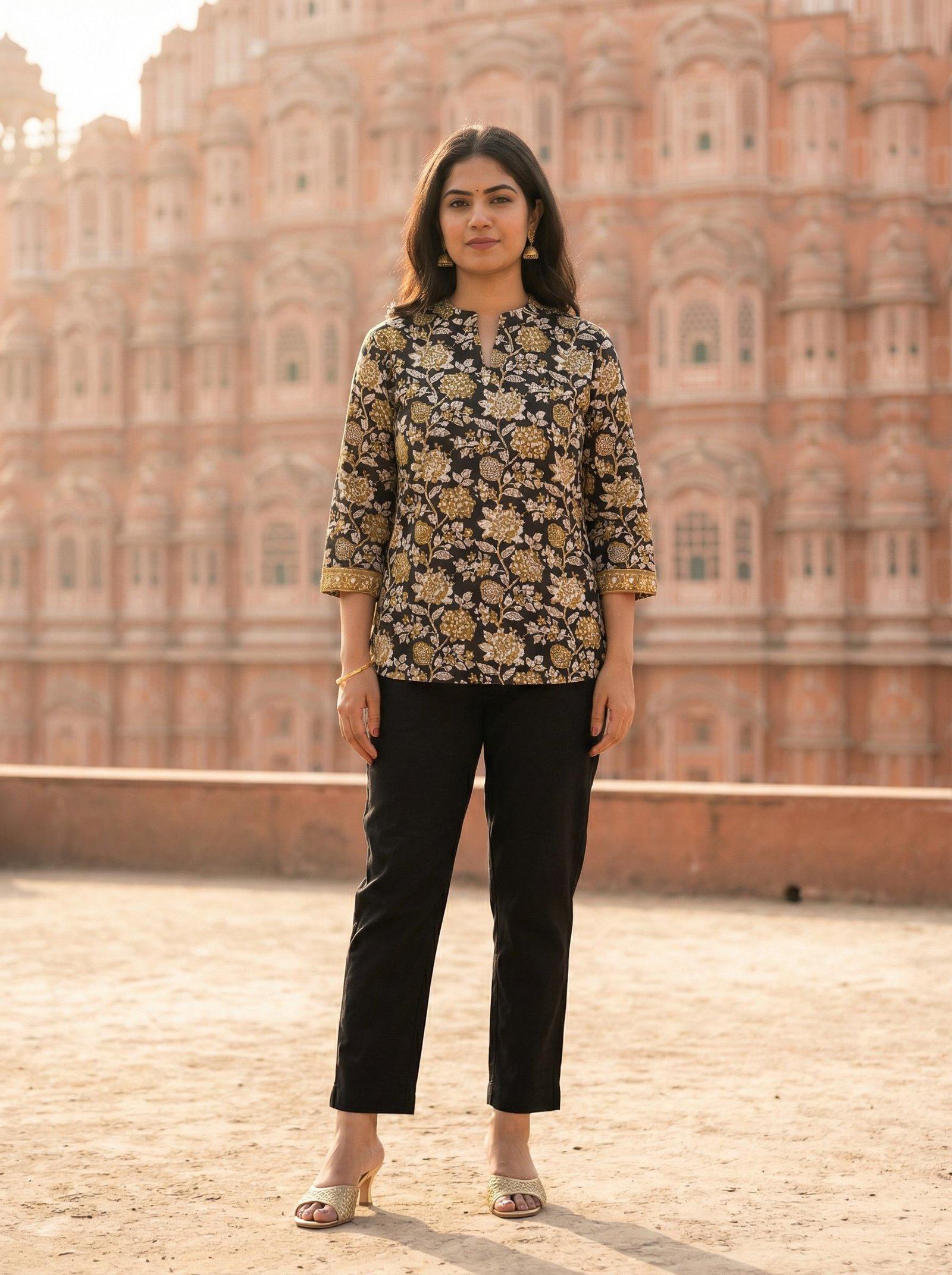 Cotton Printed Short Top