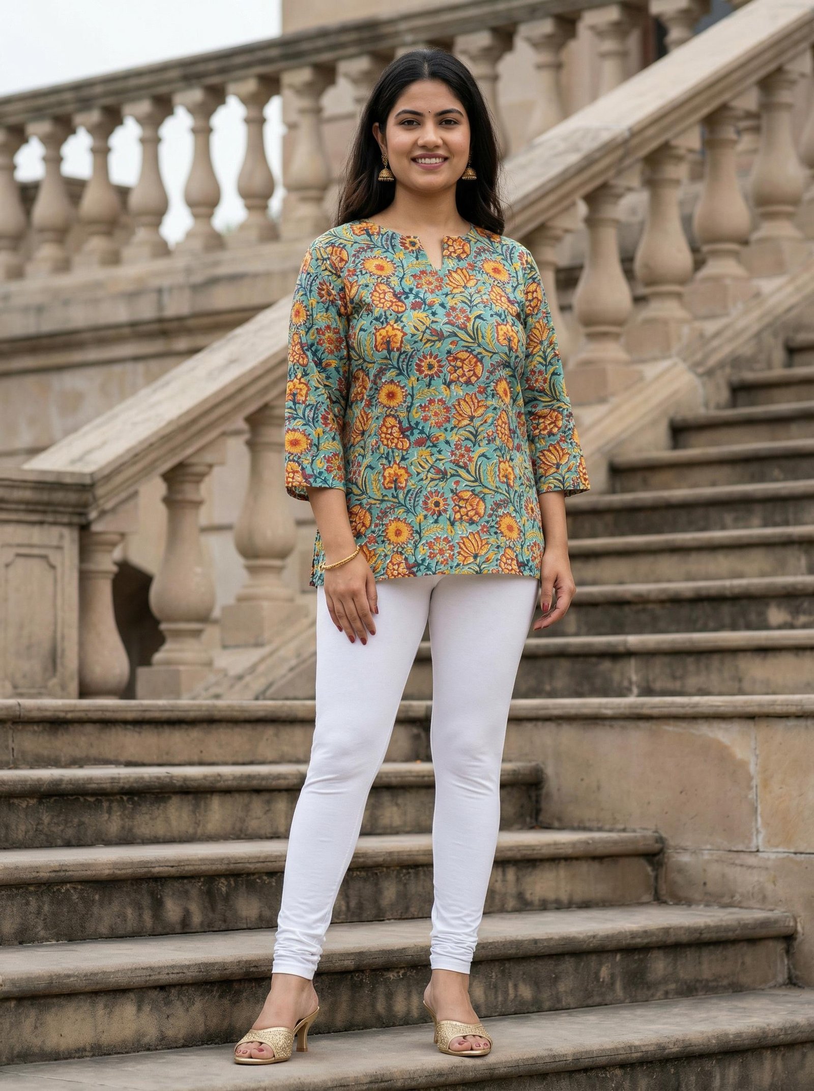 Cotton Printed Short Top