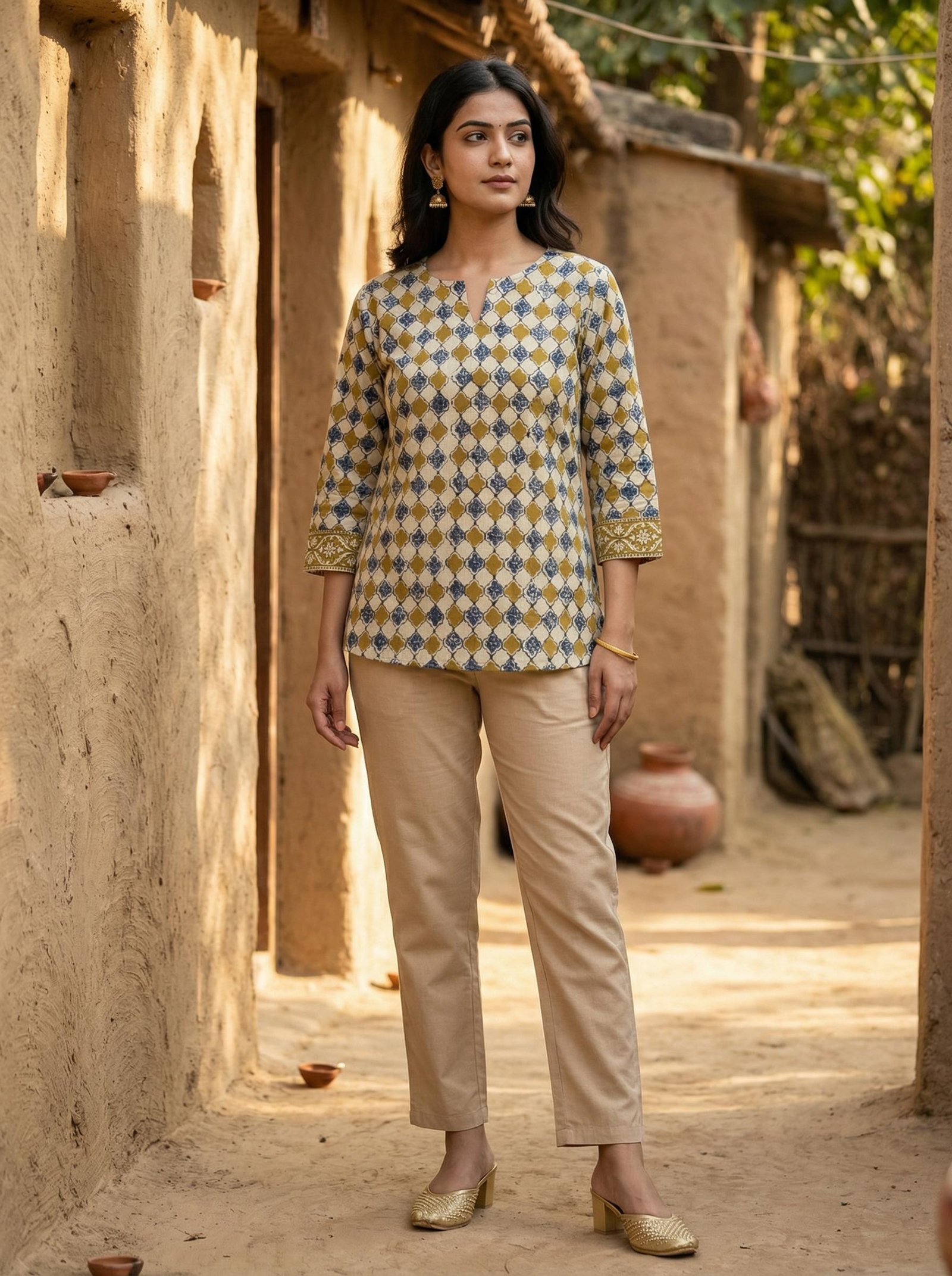 Cotton Printed Short Top