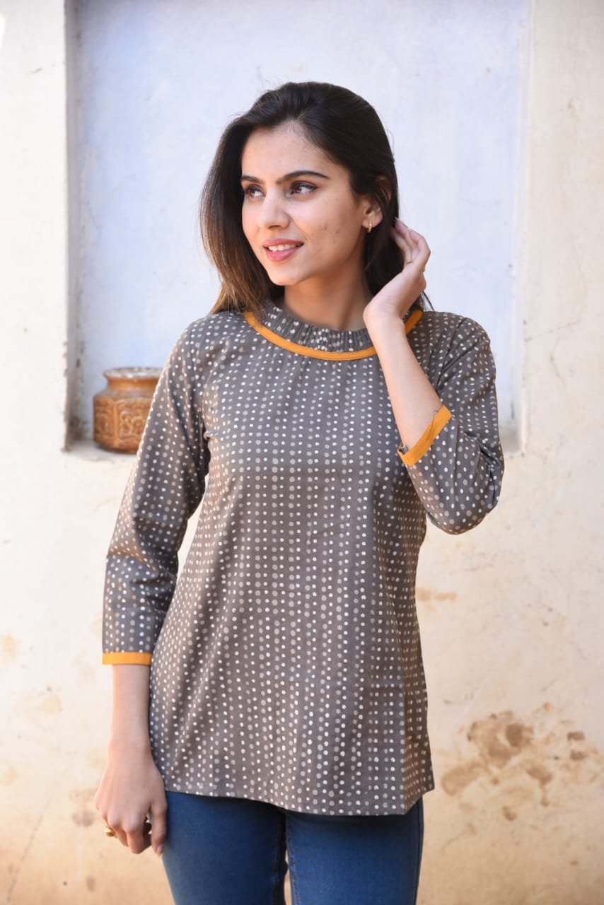 Cotton Printed Short Top