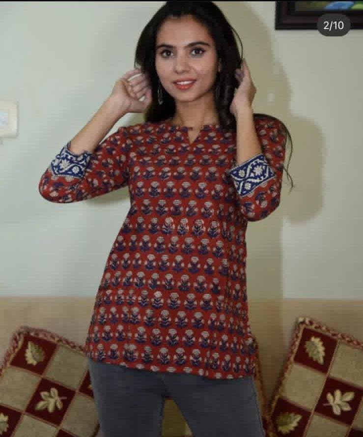 Cotton Printed Short Top