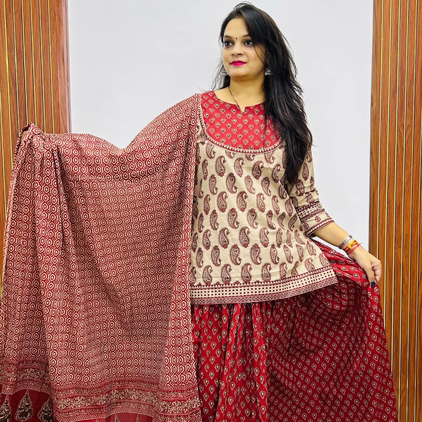 Cotton Printed Gopi Dress