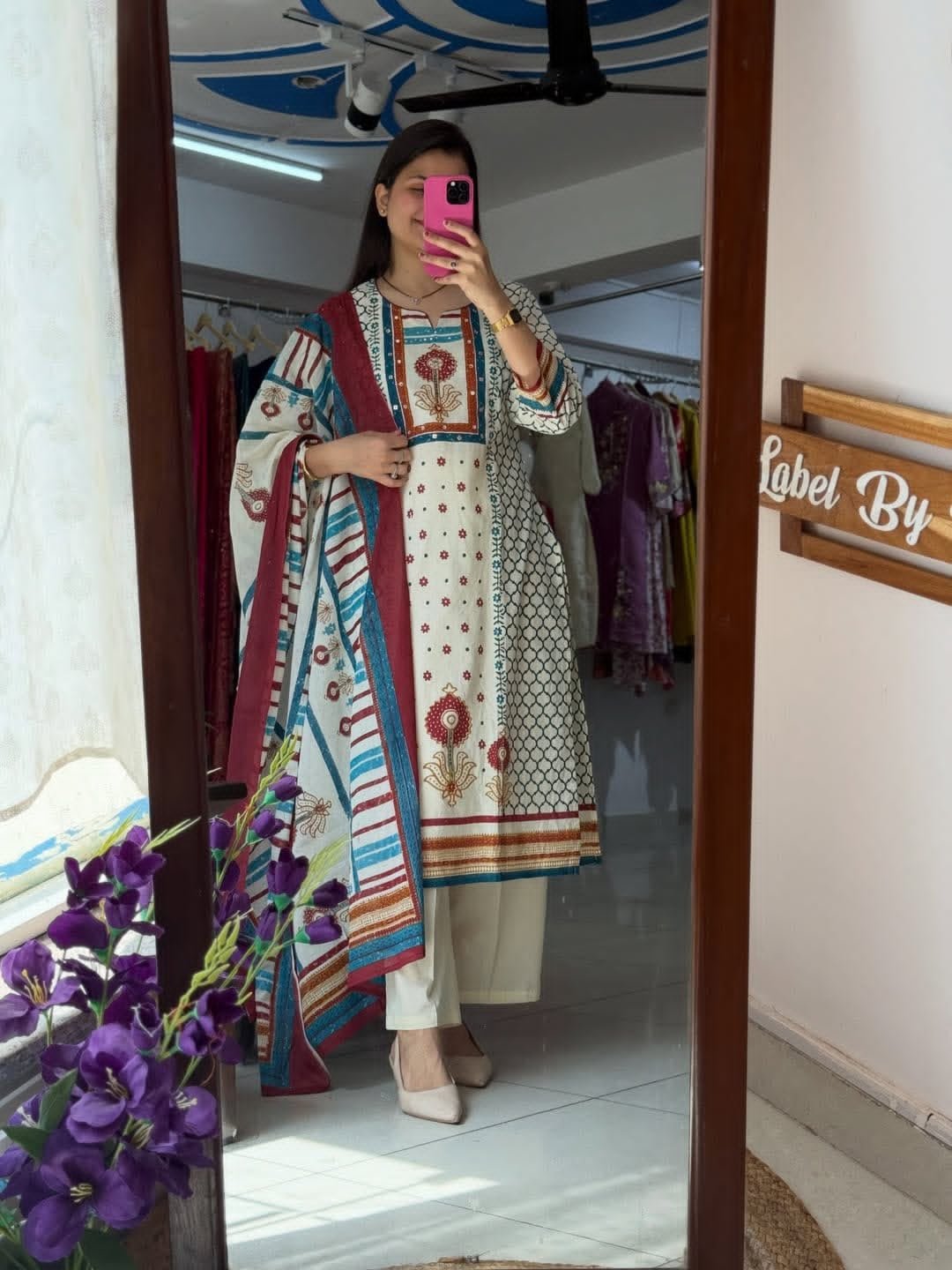 Cotton Printed Stitched Suit Set