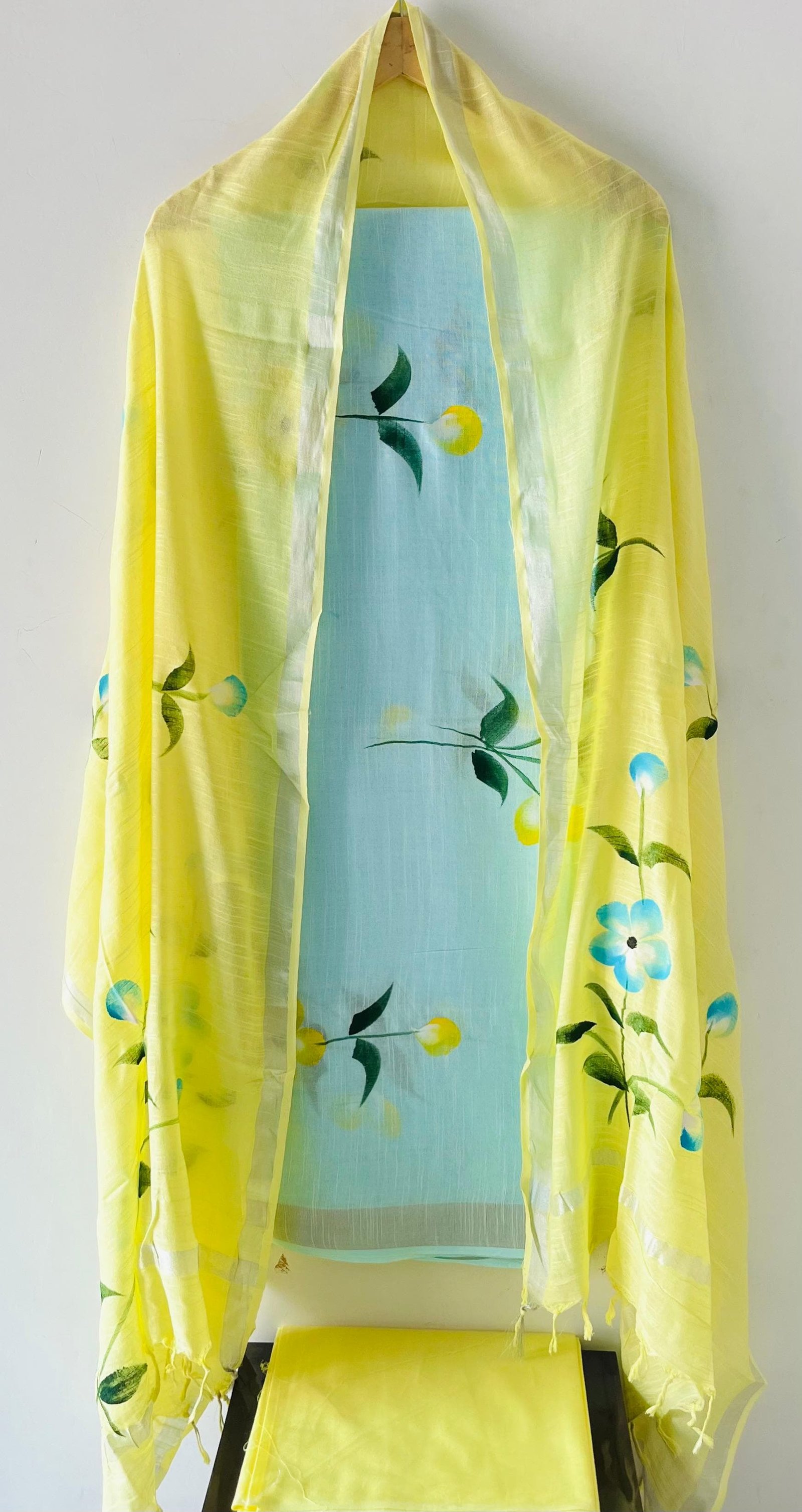 Cotton Linen Printed Suit
