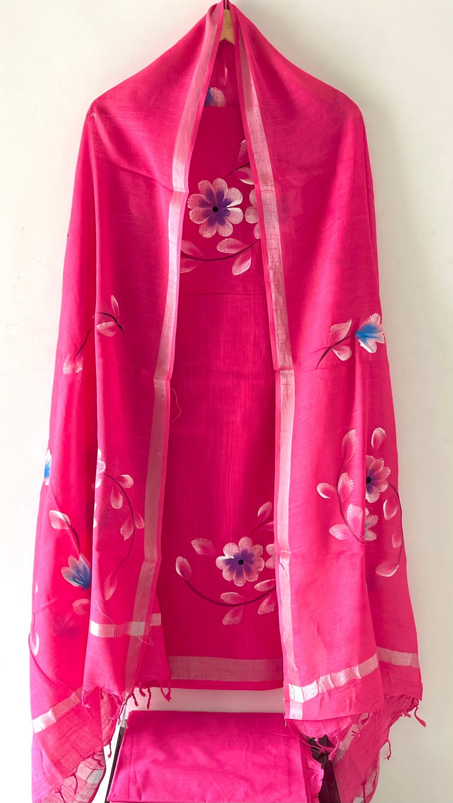 Cotton Linen Printed Suit