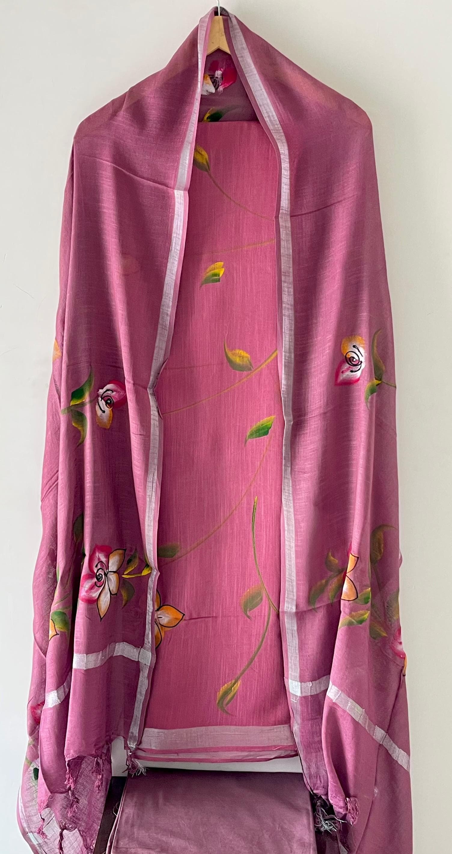 Cotton Linen Printed Suit