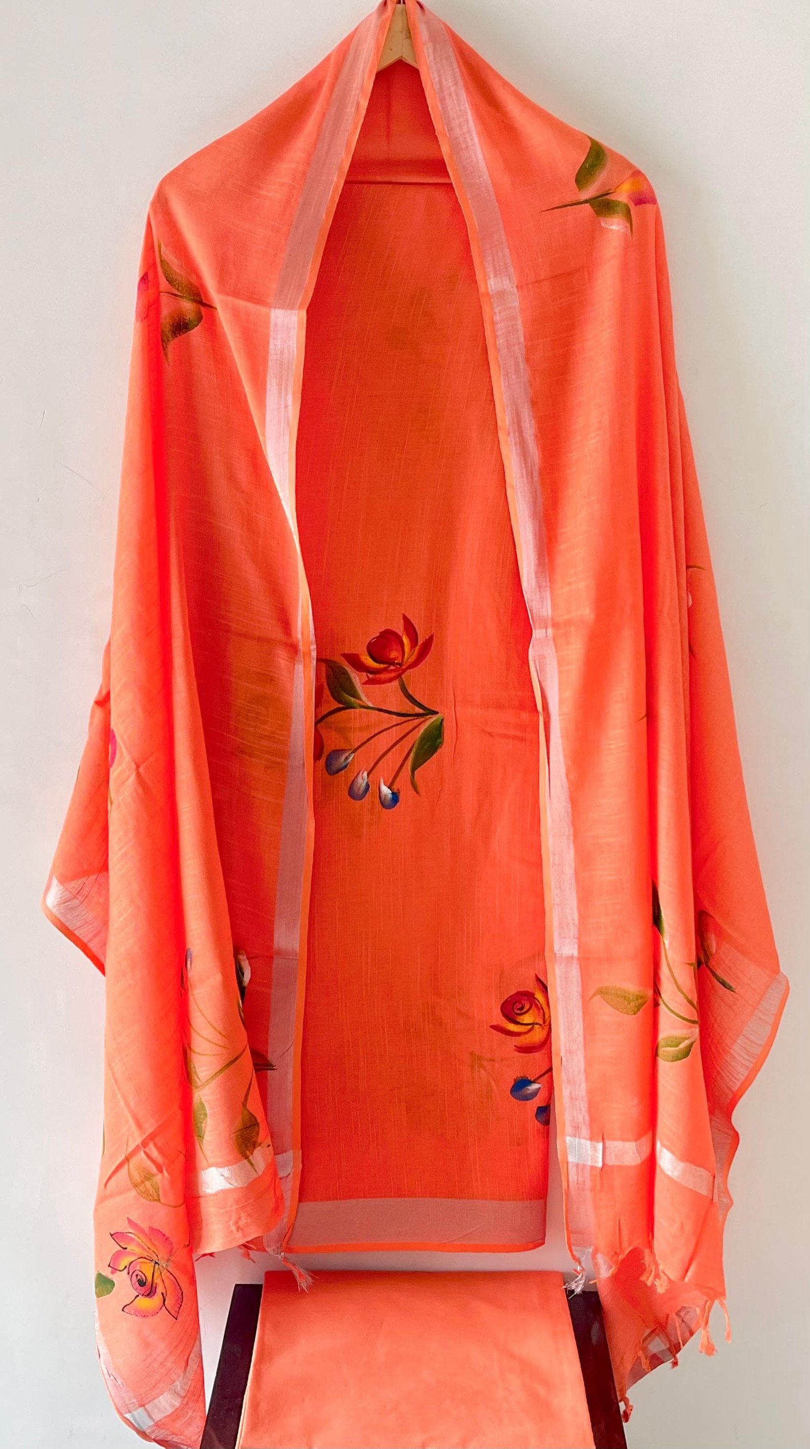 Cotton Linen Printed Suit