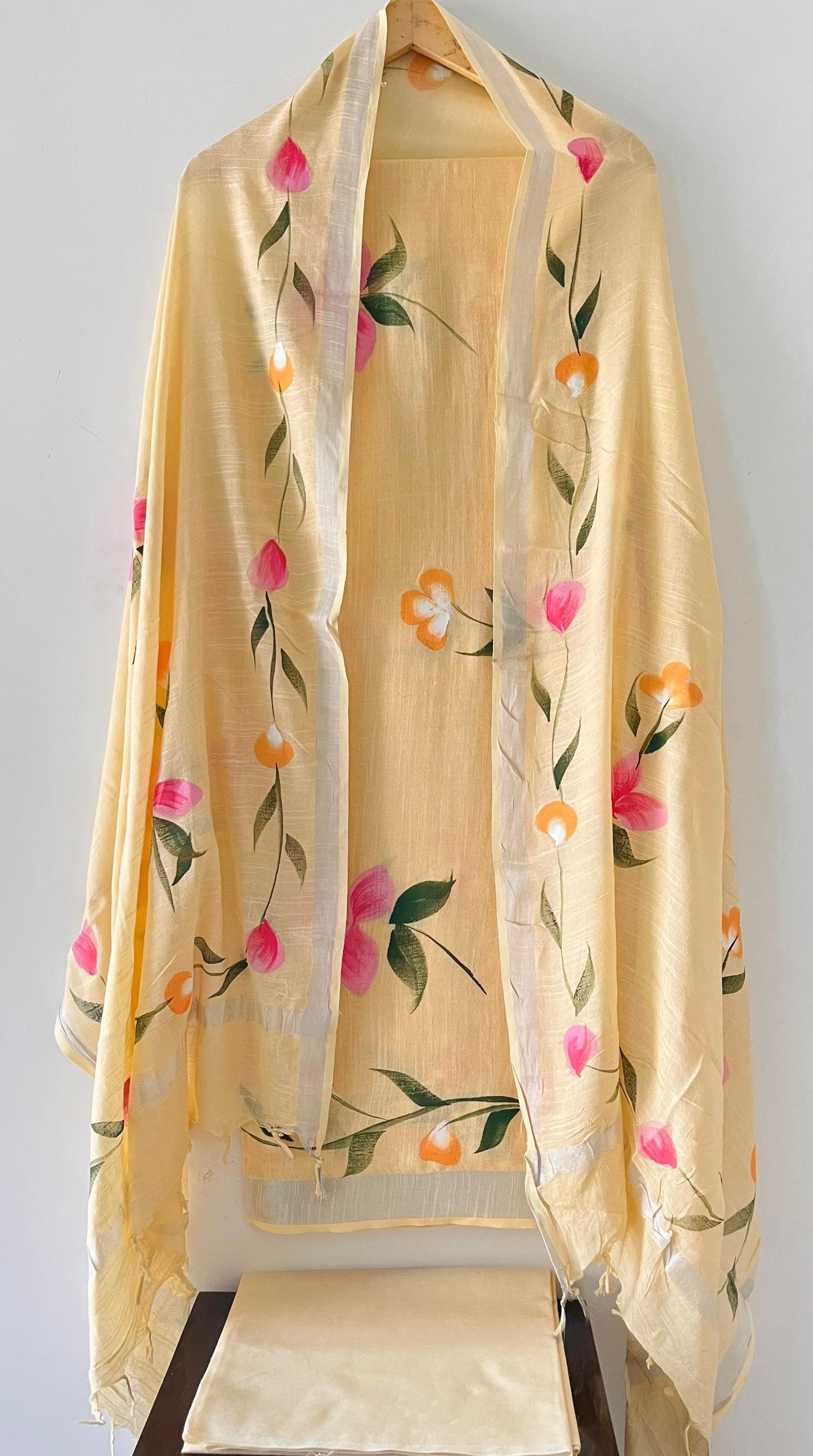 Cotton Linen Printed Suit