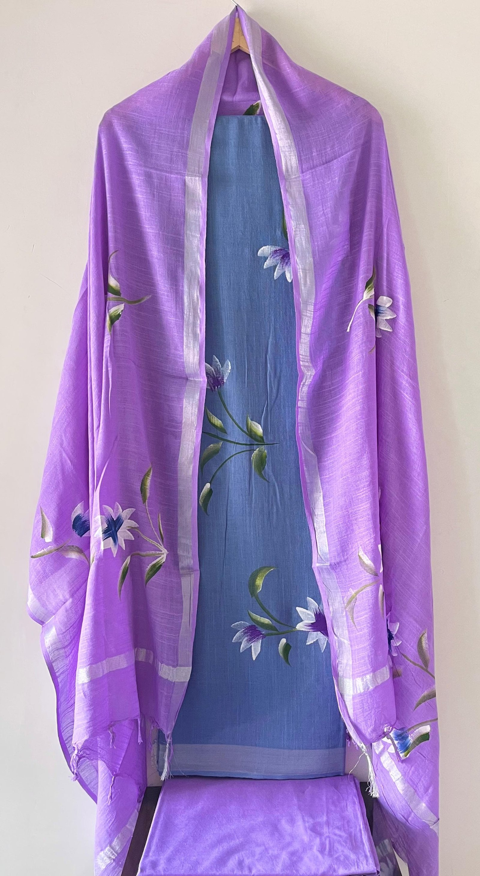 Cotton Linen Printed Suit