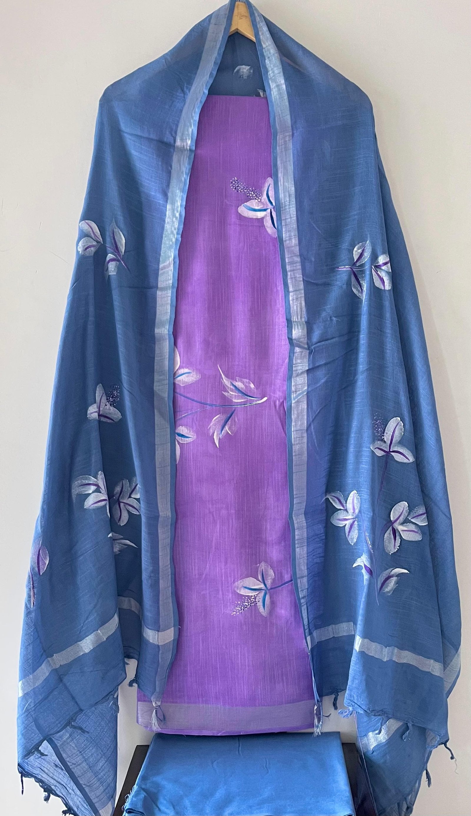Cotton Linen Printed Suit