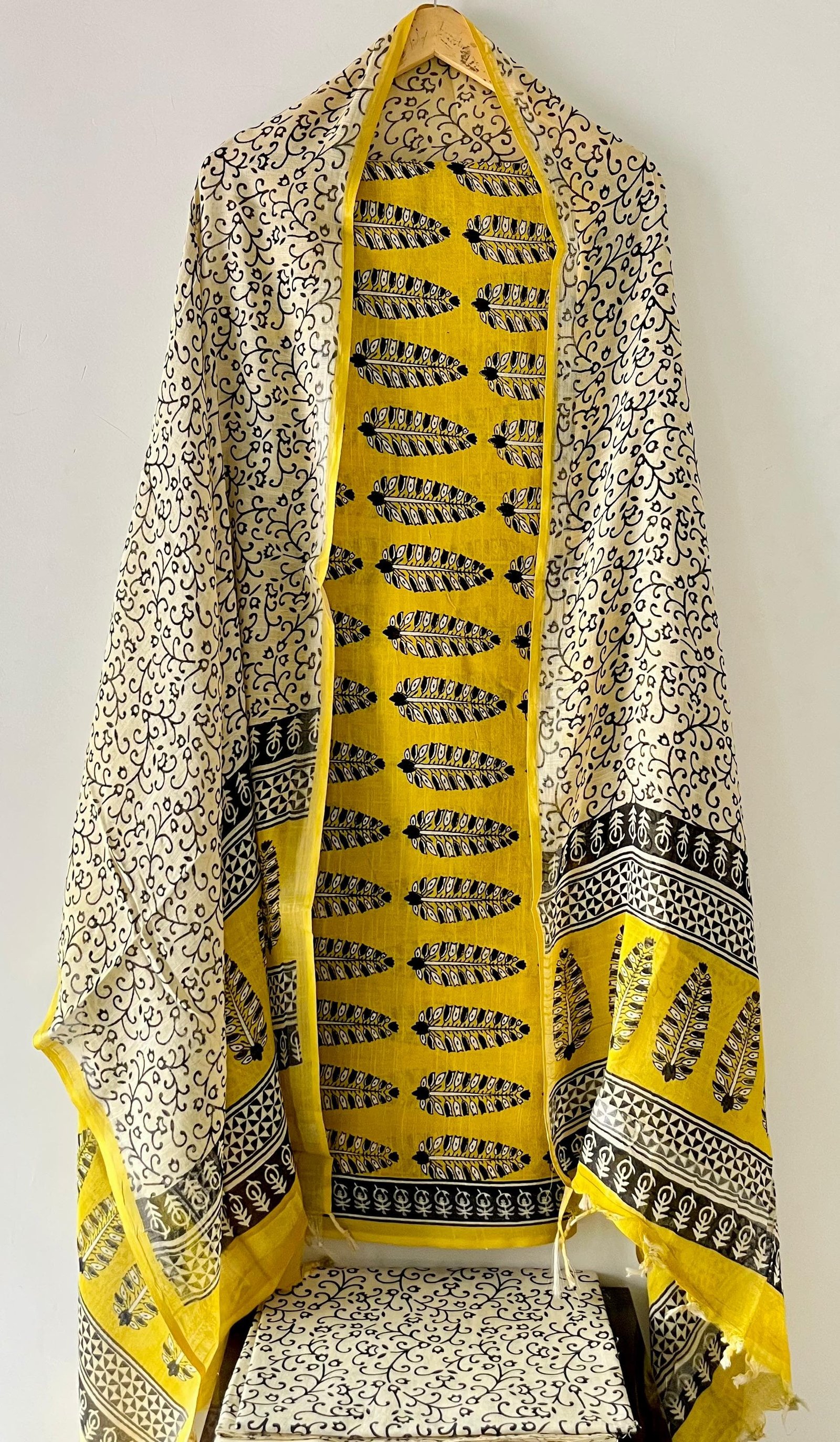 Cotton Linen Printed Suit
