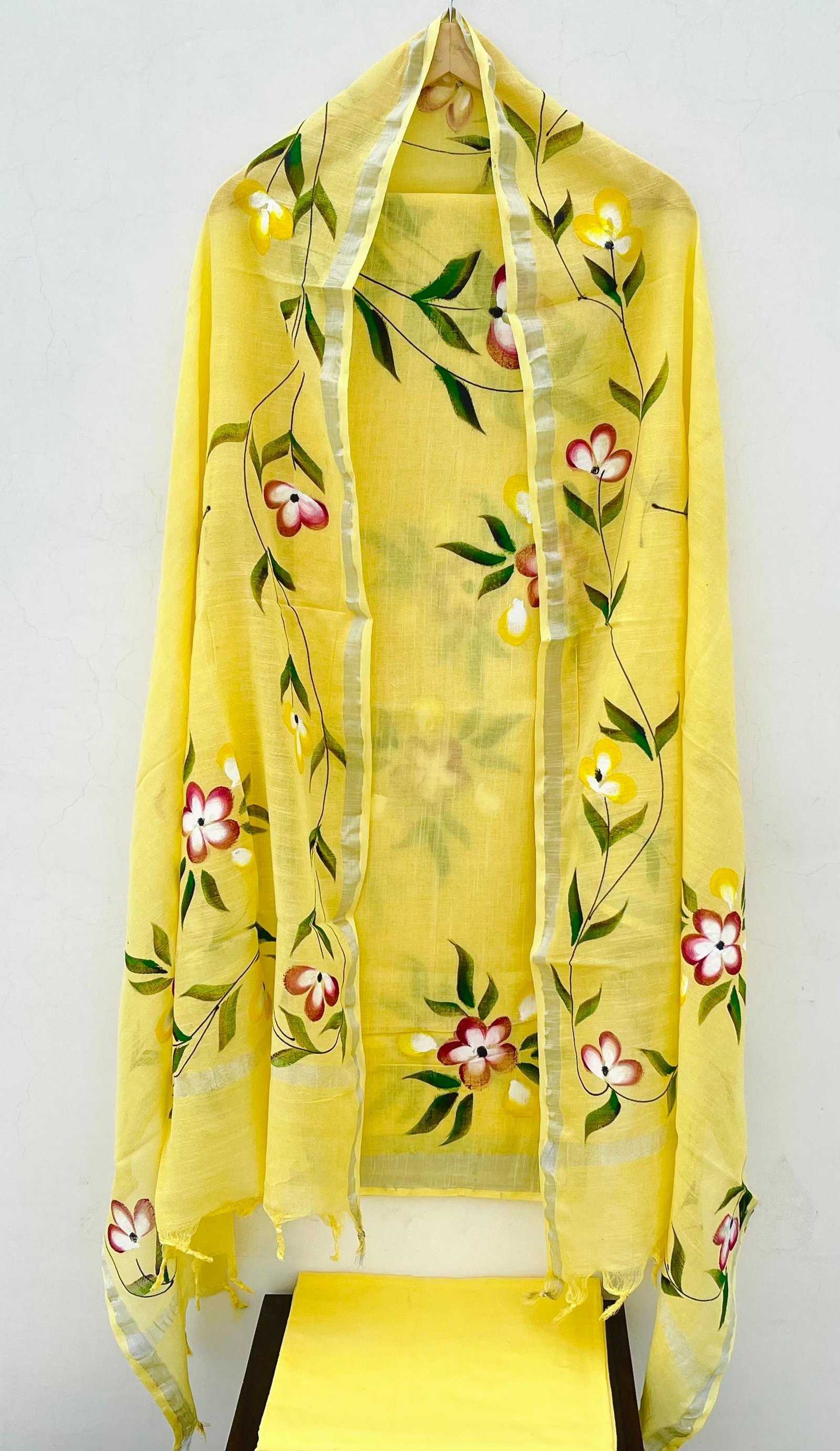 Cotton Linen Printed Suit