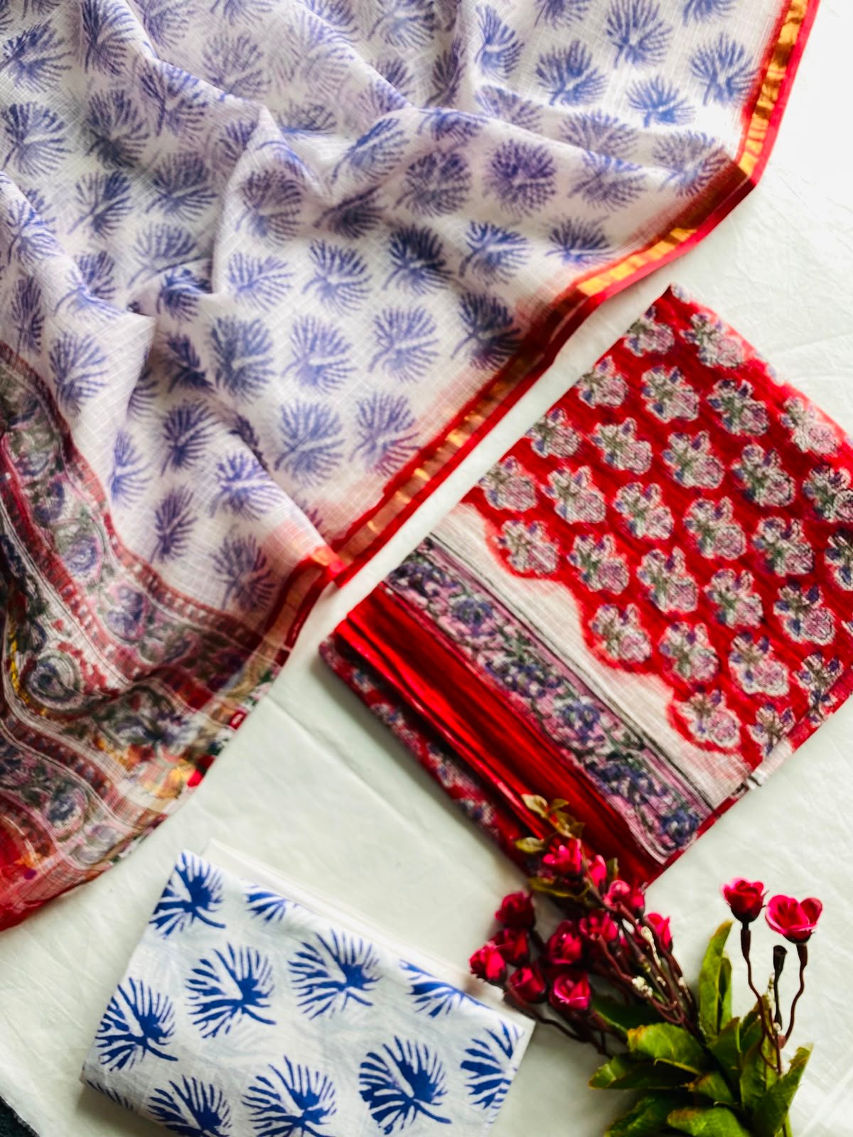 Kota Doria Printed Suit