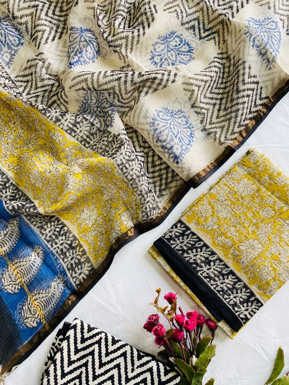 Kota Doria Printed Suit