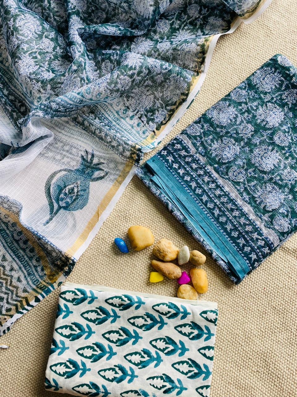 Kota Doria Printed Suit