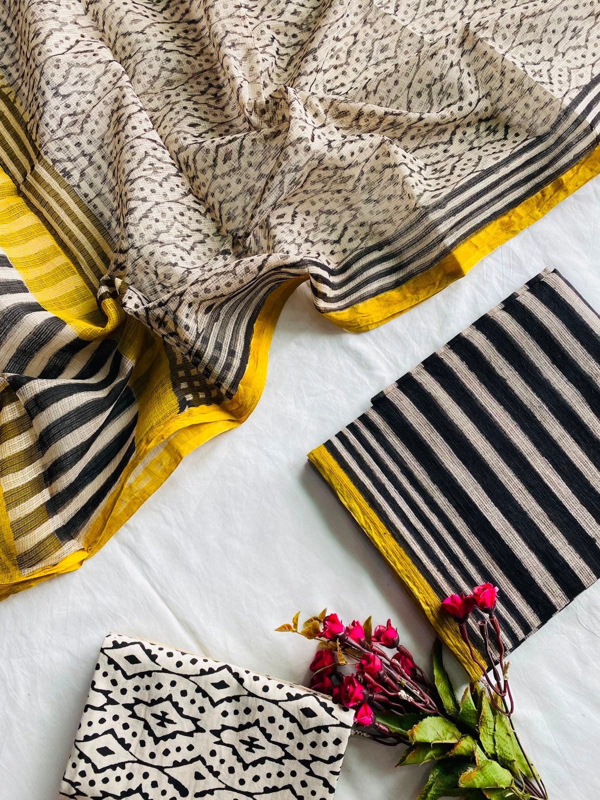 Kota Doria Printed Suit