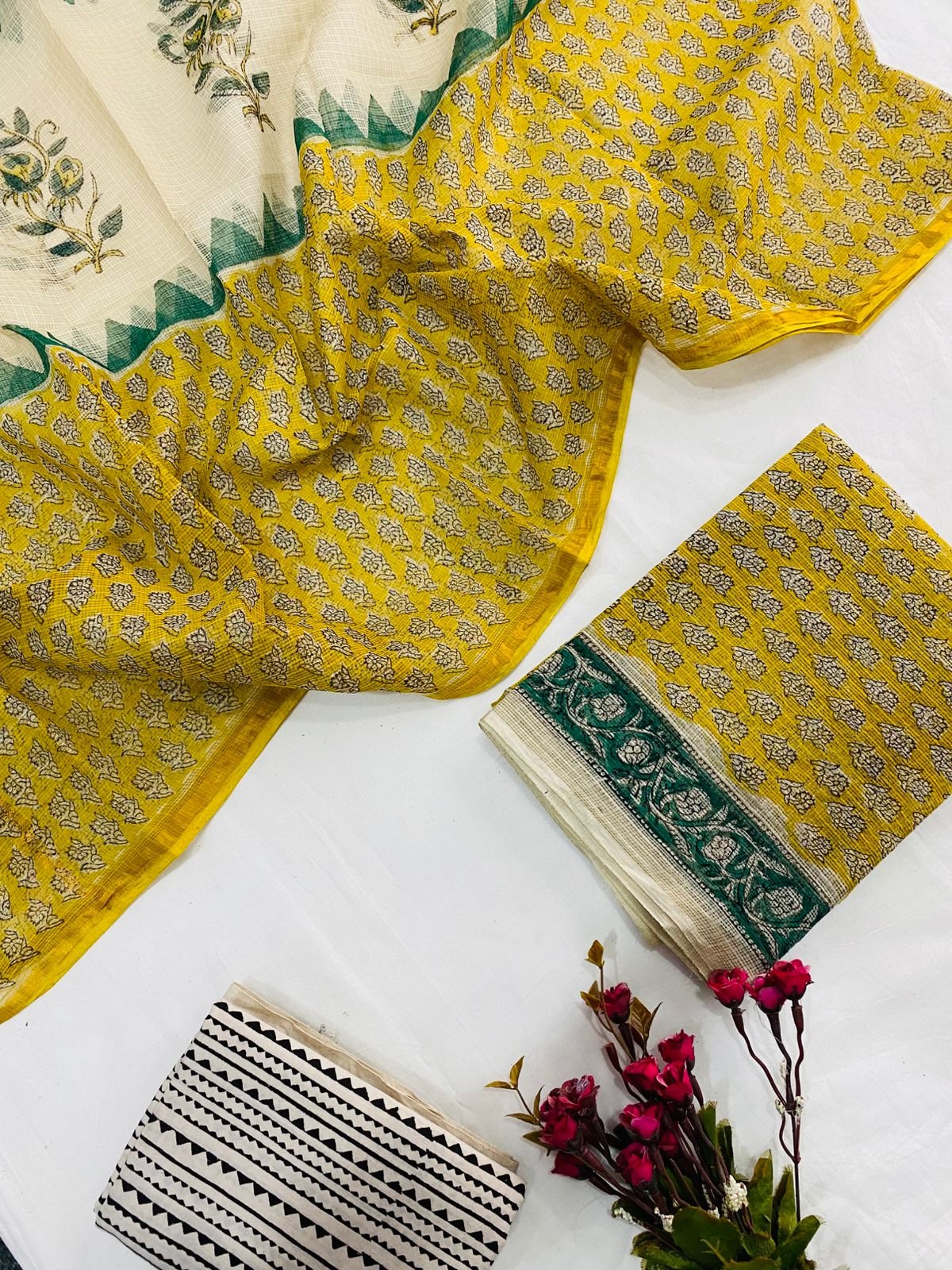Kota Doria Printed Suit