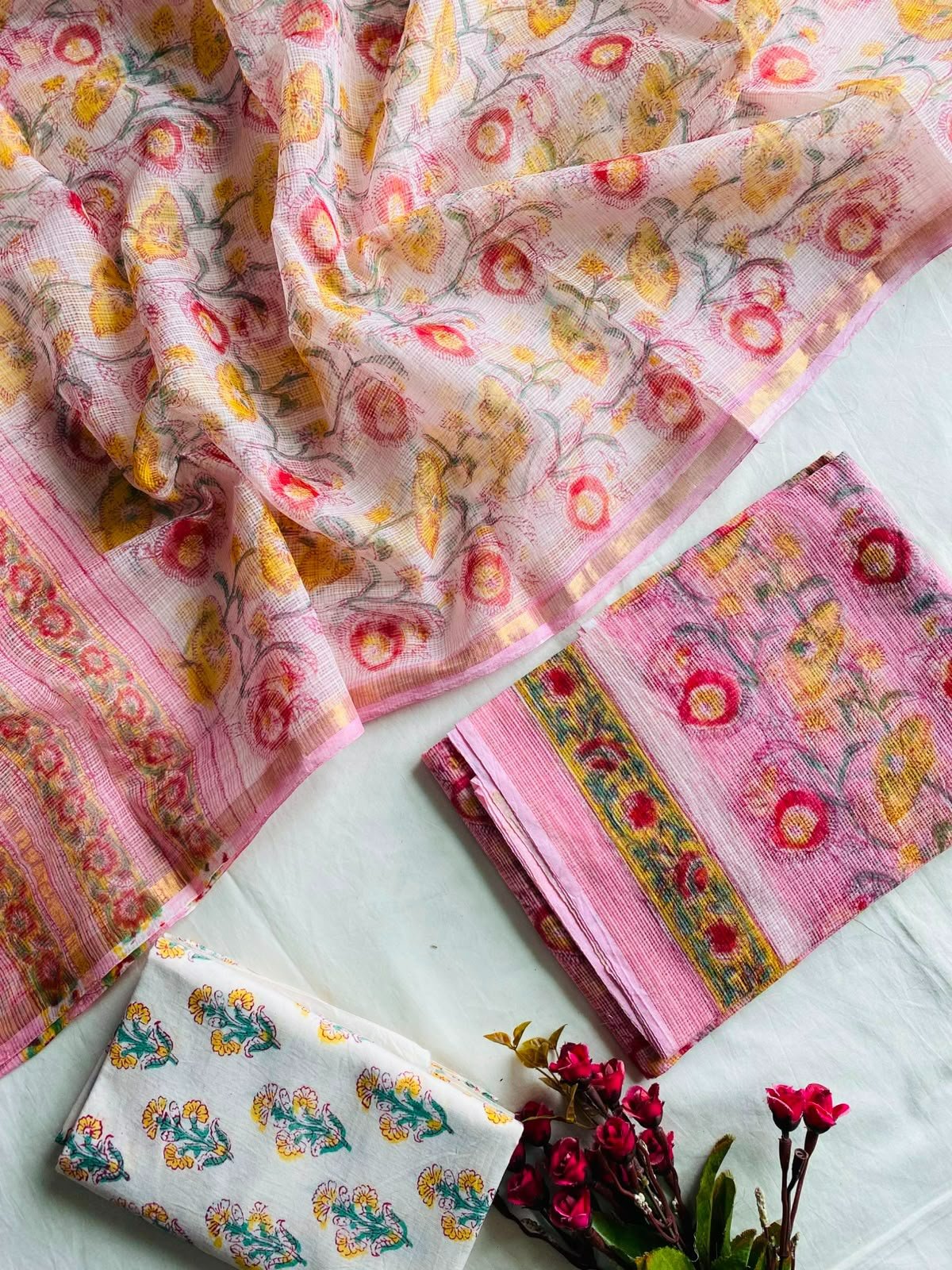 Kota Doria Printed Suit