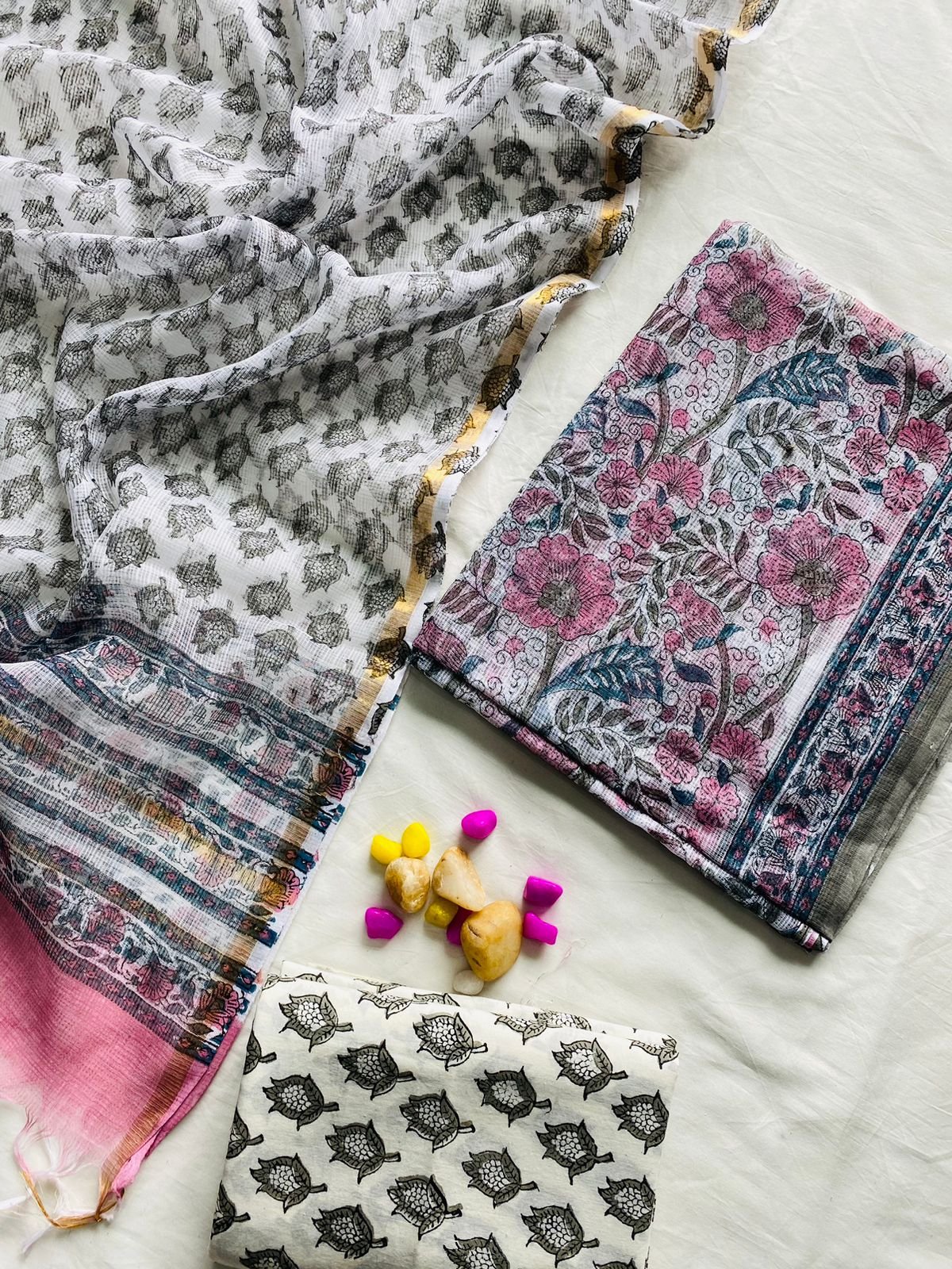Kota Doria Printed Suit