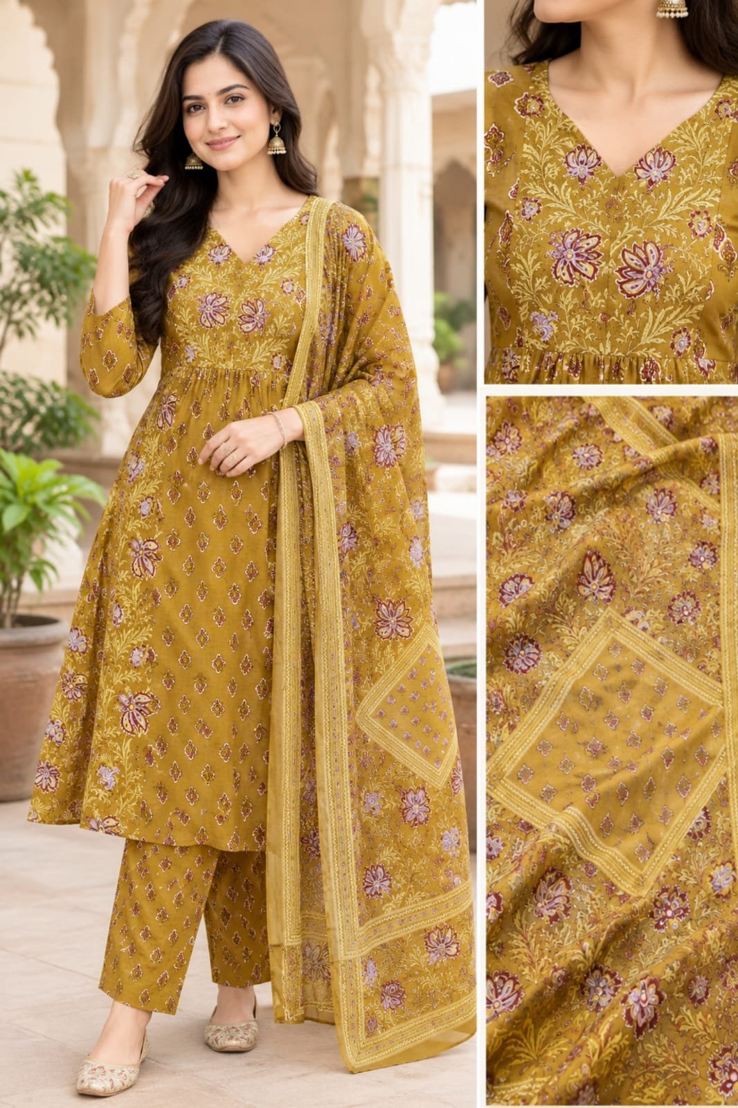 Cotton Printed Stitched Suit Set