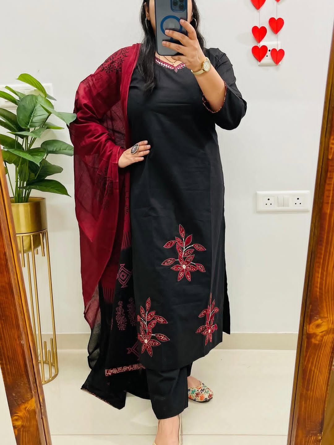 Cotton Embroidered Stitched Suit Set