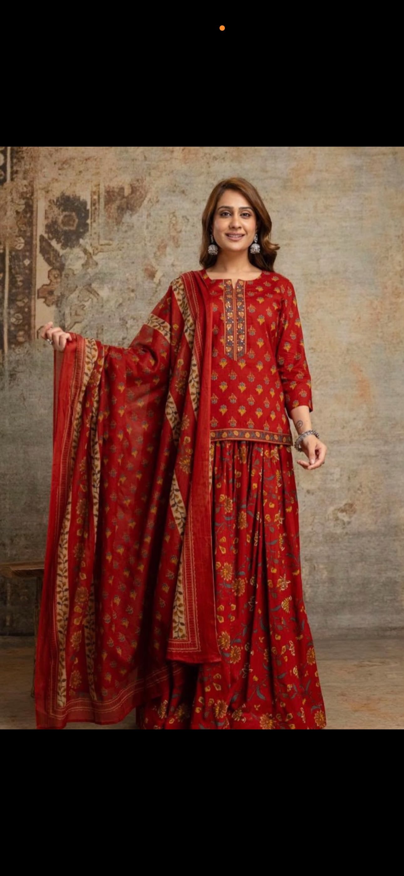 Cotton Printed Gopi Dress Set