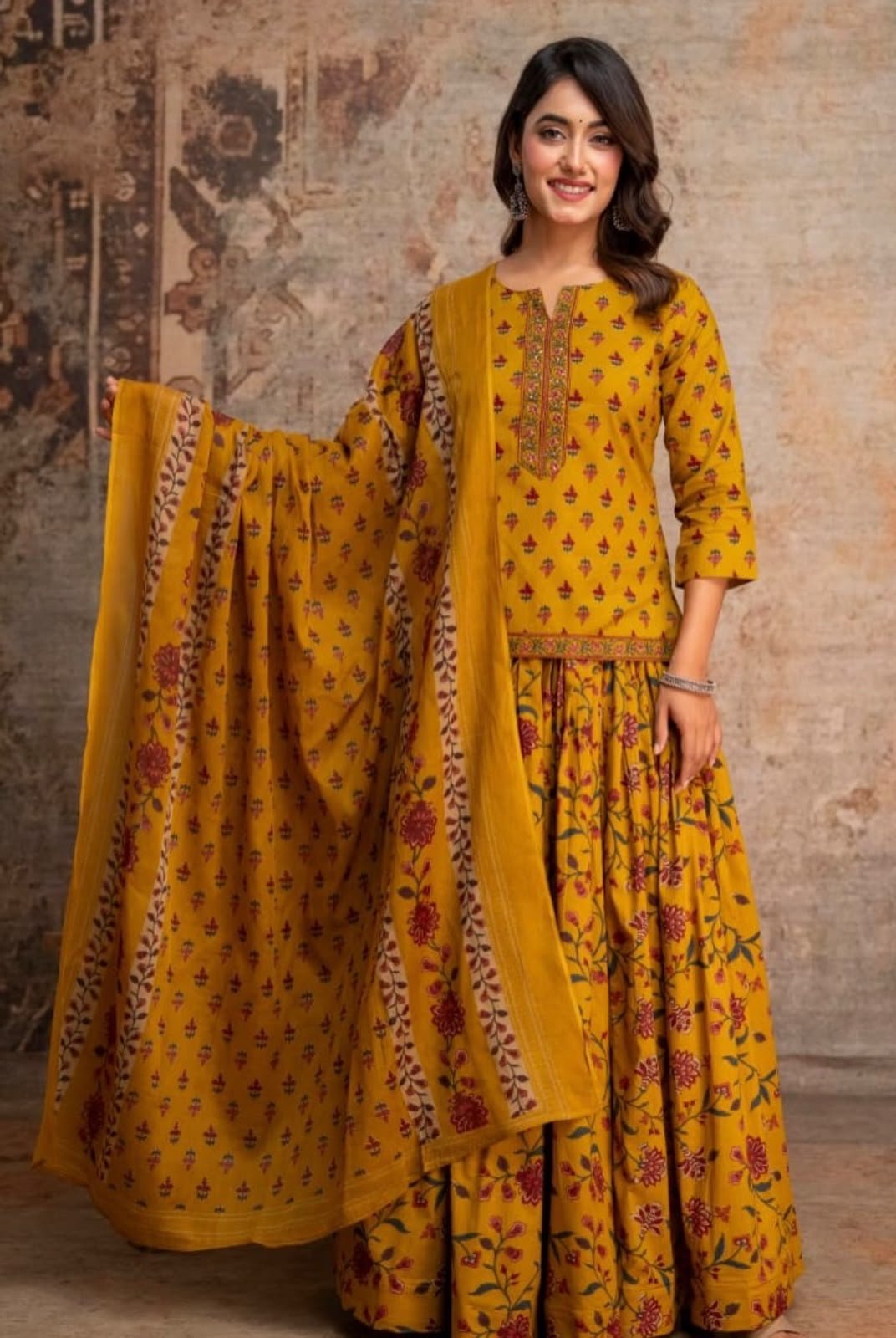 Cotton Printed Gopi Dress Set