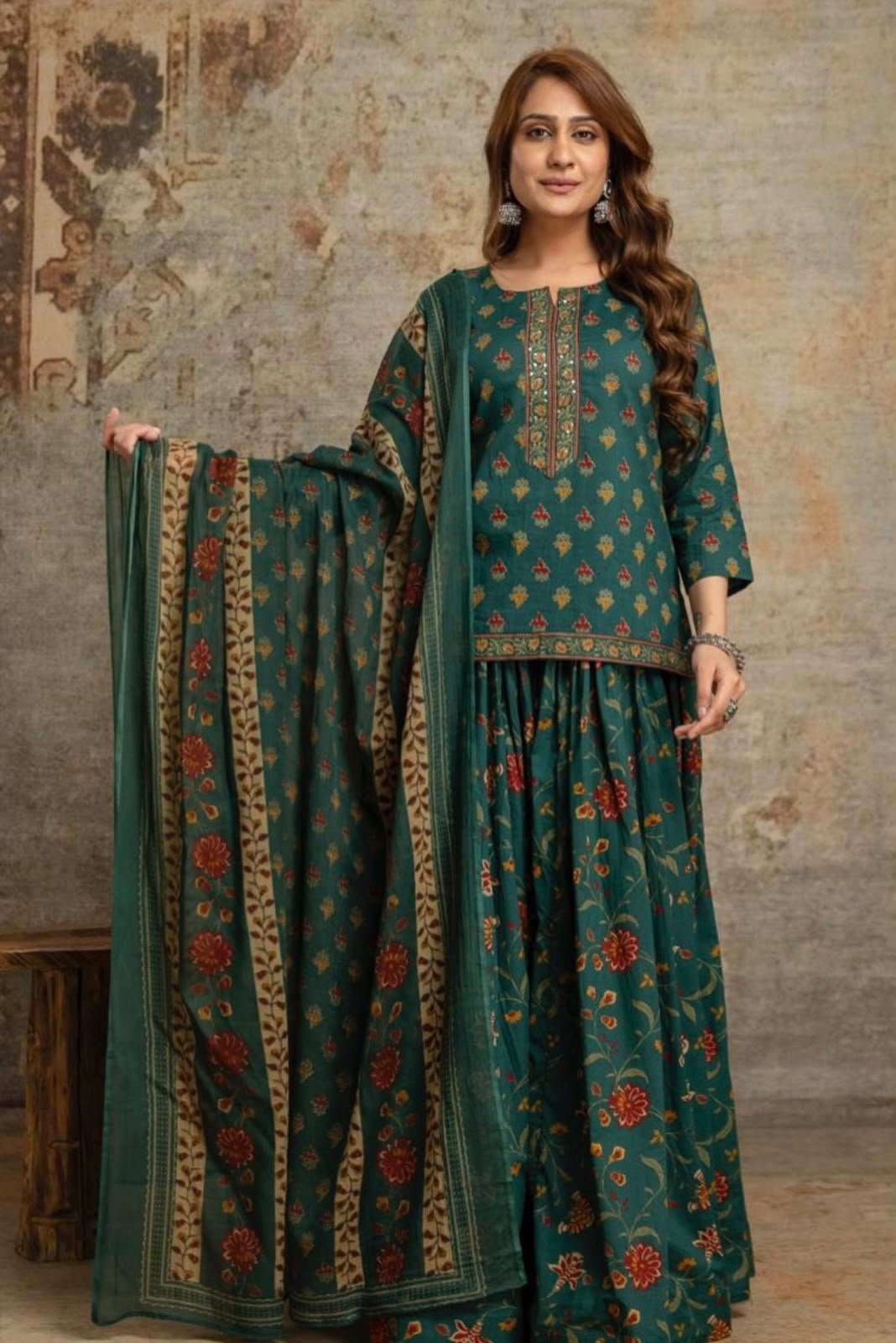 Cotton Printed Gopi Dress Set