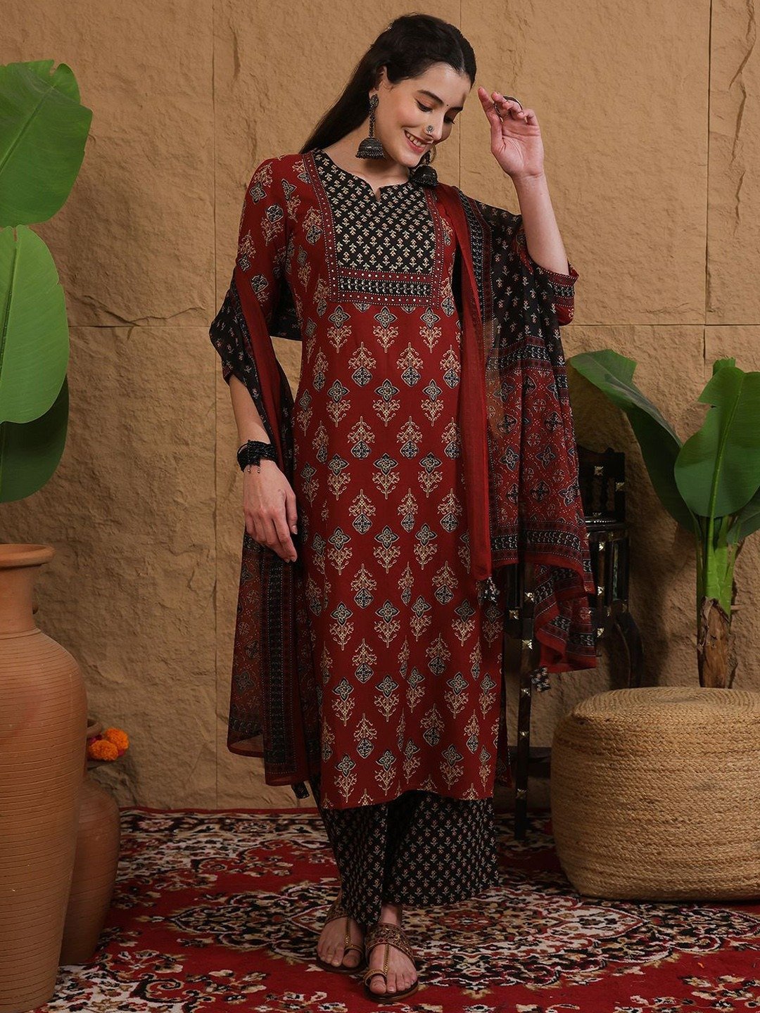 Cotton Printed Stitched Suit Set