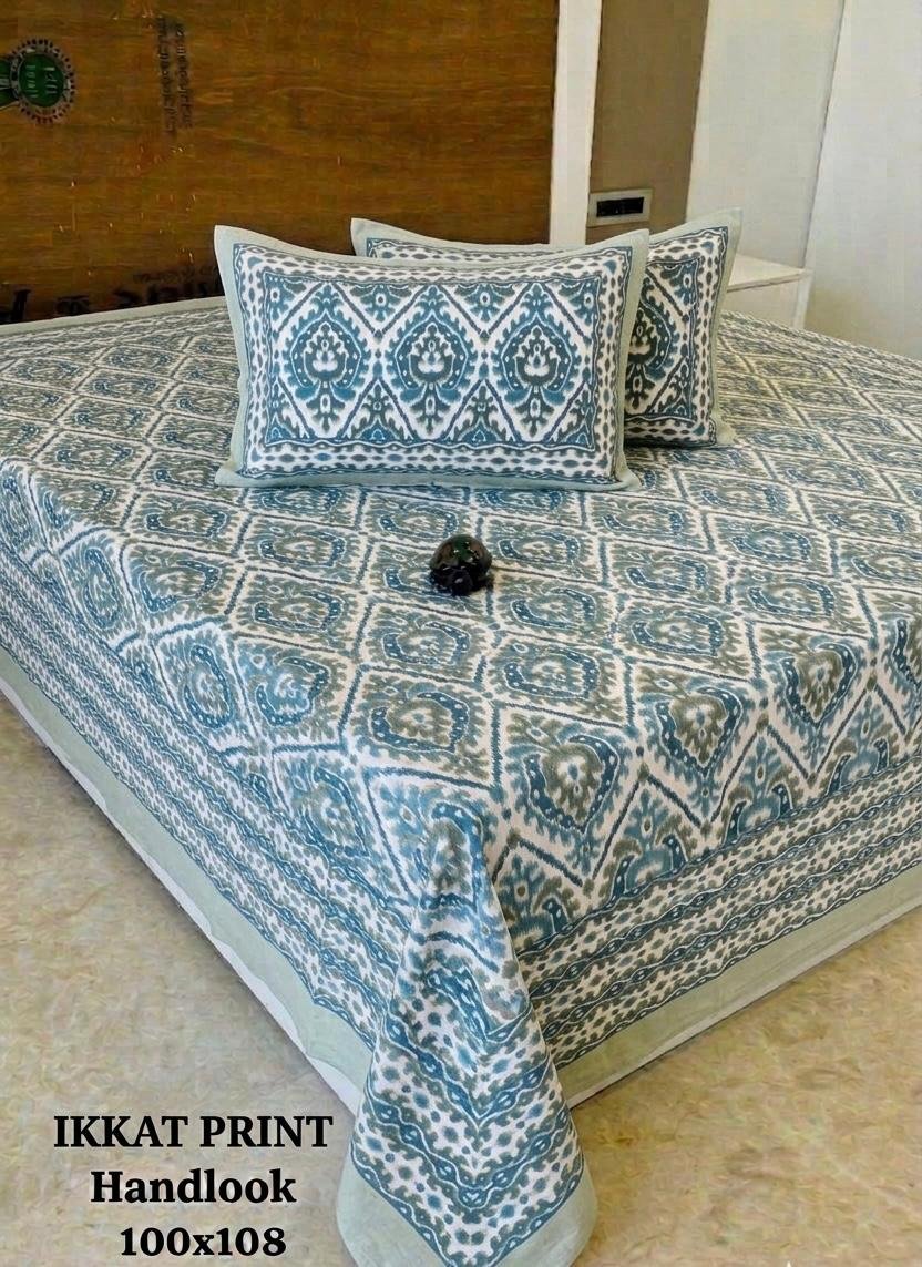 COTTON Printed Bedsheet with Pillow Cover