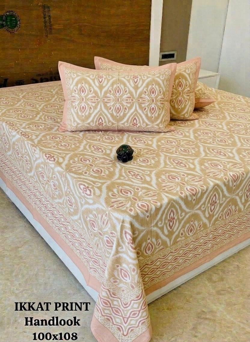 COTTON Printed Bedsheet with Pillow Cover