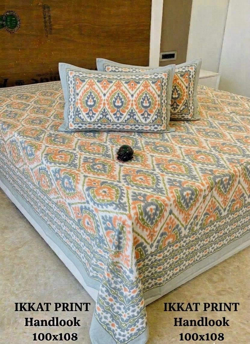 COTTON Printed Bedsheet with Pillow Cover