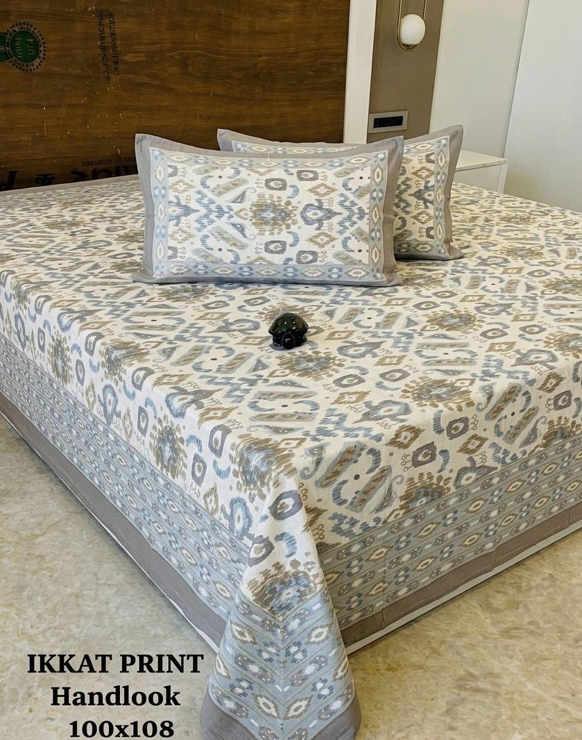 COTTON Printed Bedsheet with Pillow Cover