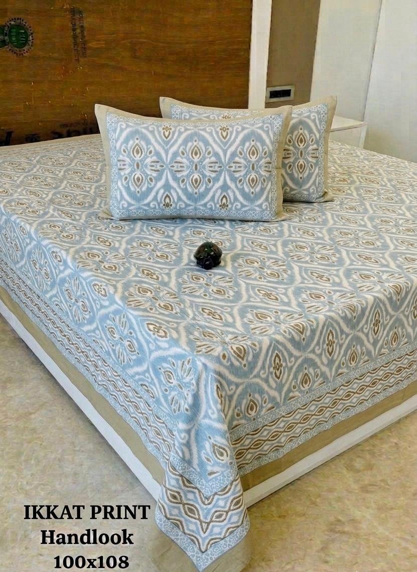 COTTON Printed Bedsheet with Pillow Cover
