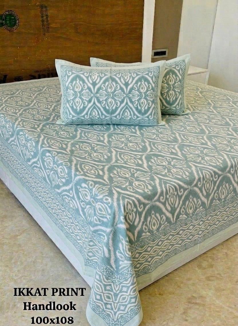 COTTON Printed Bedsheet with Pillow Cover