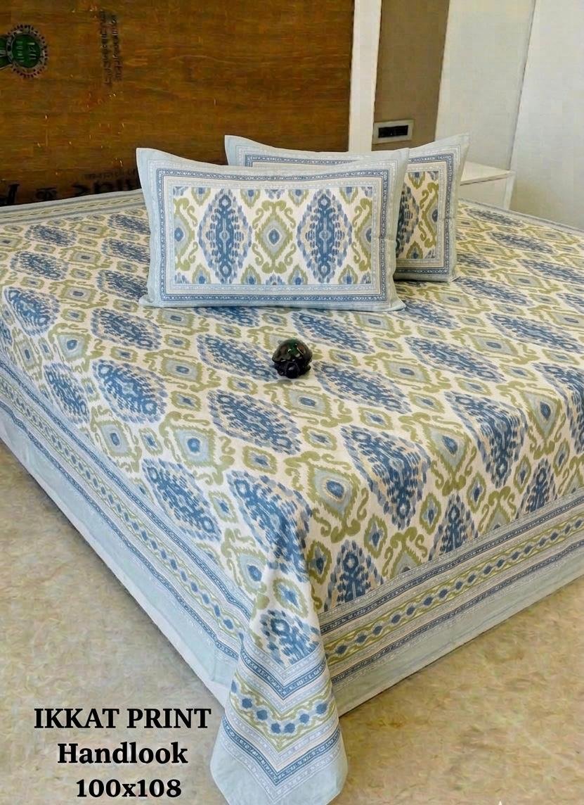 COTTON Printed Bedsheet with Pillow Cover