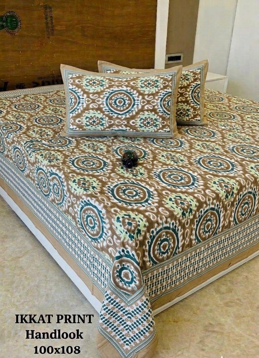 COTTON Printed Bedsheet with Pillow Cover