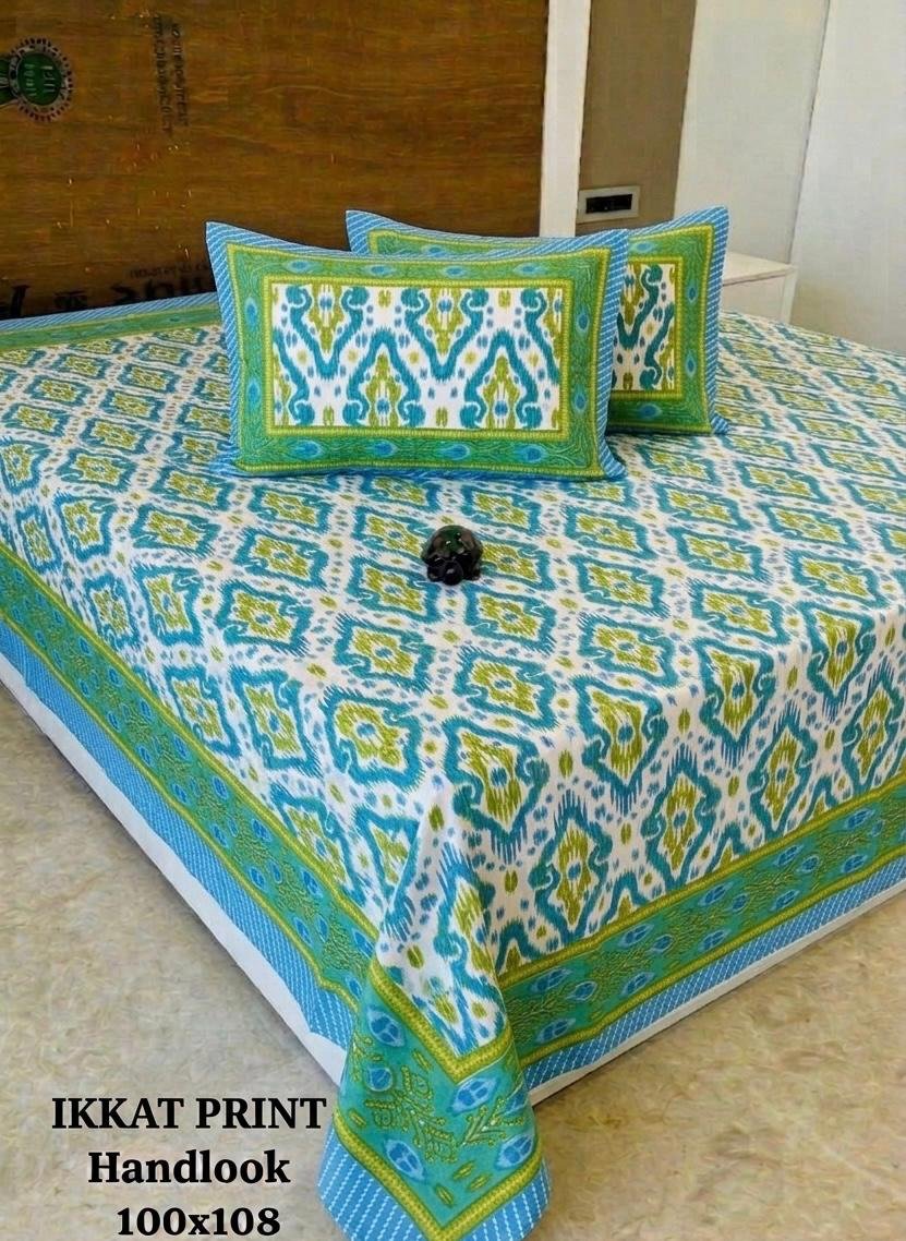 COTTON Printed Bedsheet with Pillow Cover