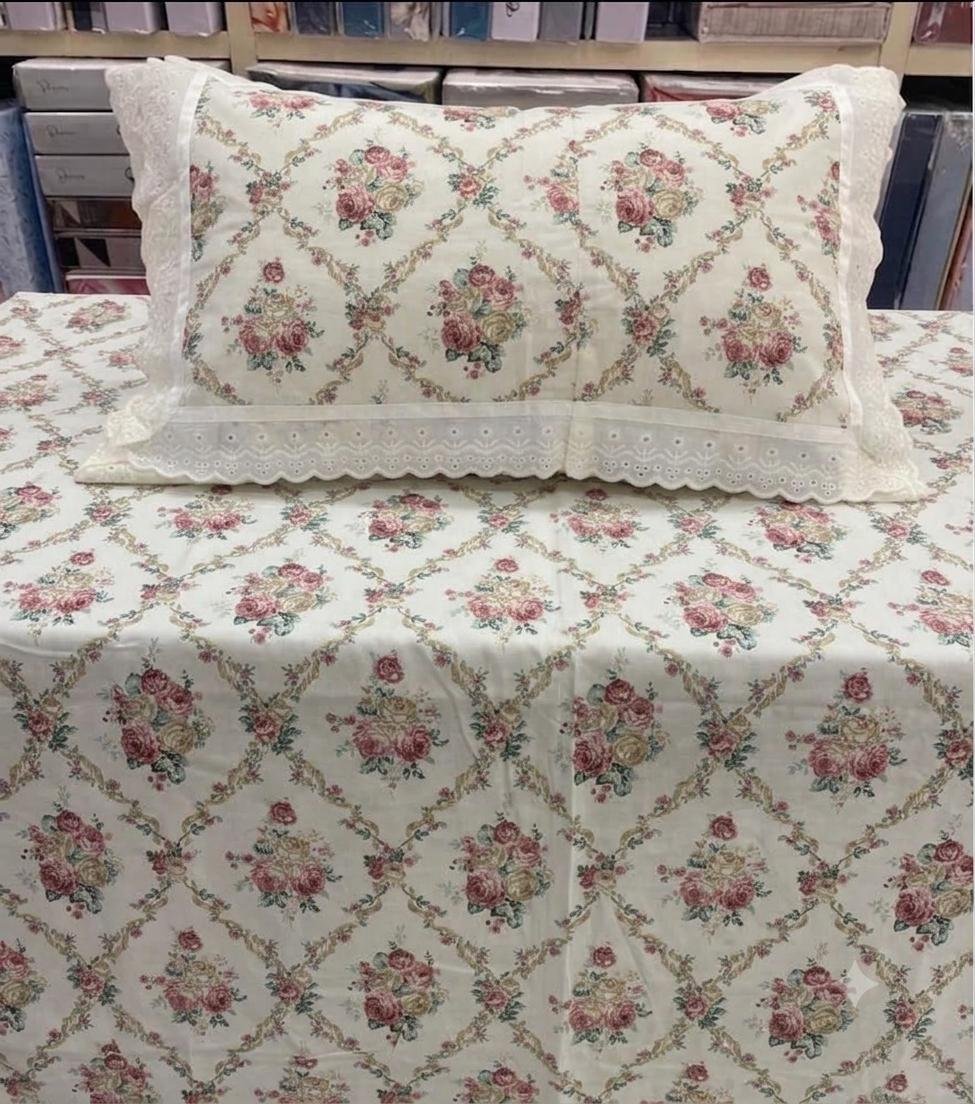 Cotton Printed King Size Bedsheet Set of 3