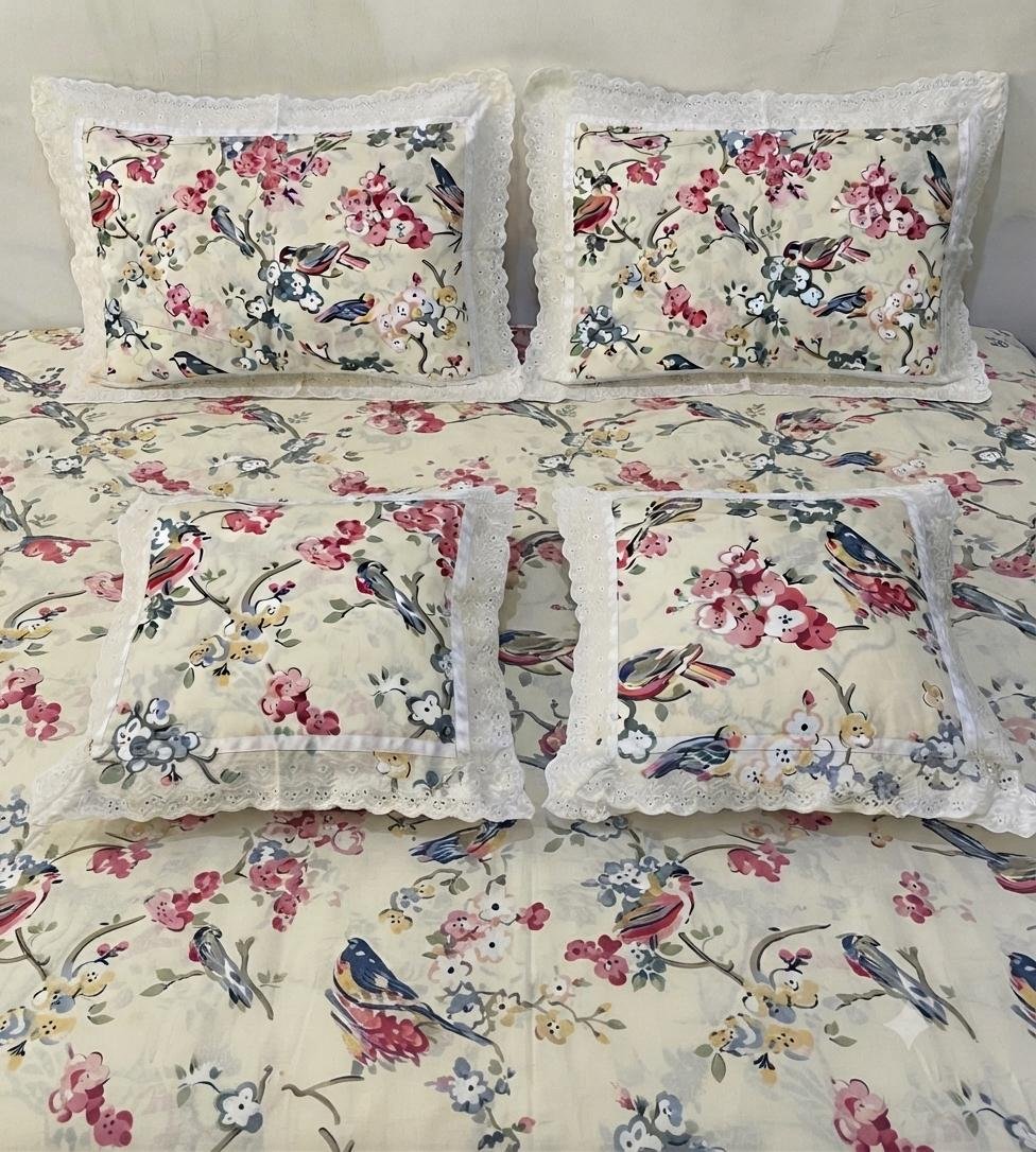 Cotton Printed King Size Bedsheet Set of 5