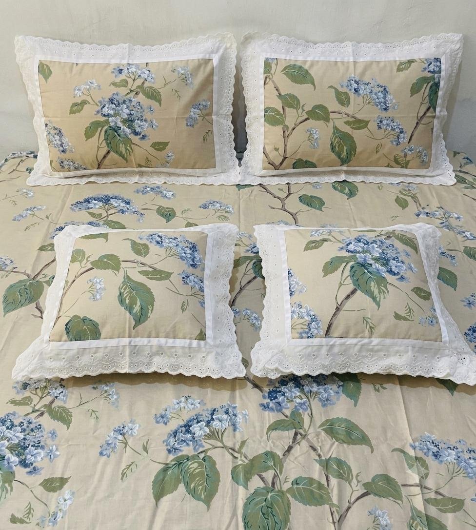 Cotton Printed King Size Bedsheet Set of 5