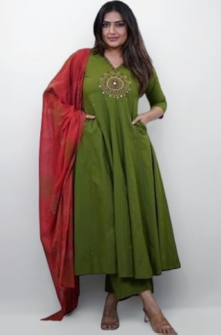 Cotton Embroidered Stitched Suit Set