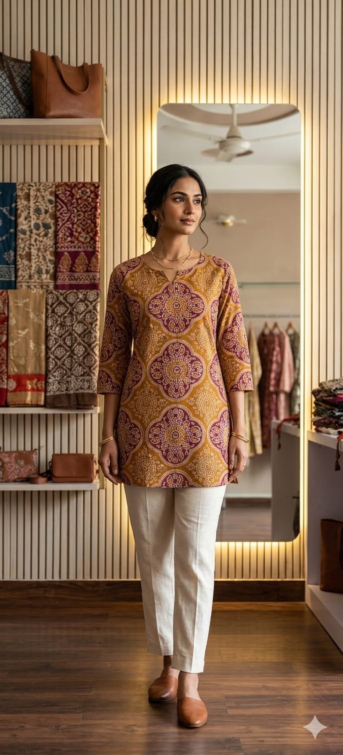 Cotton Printed Top