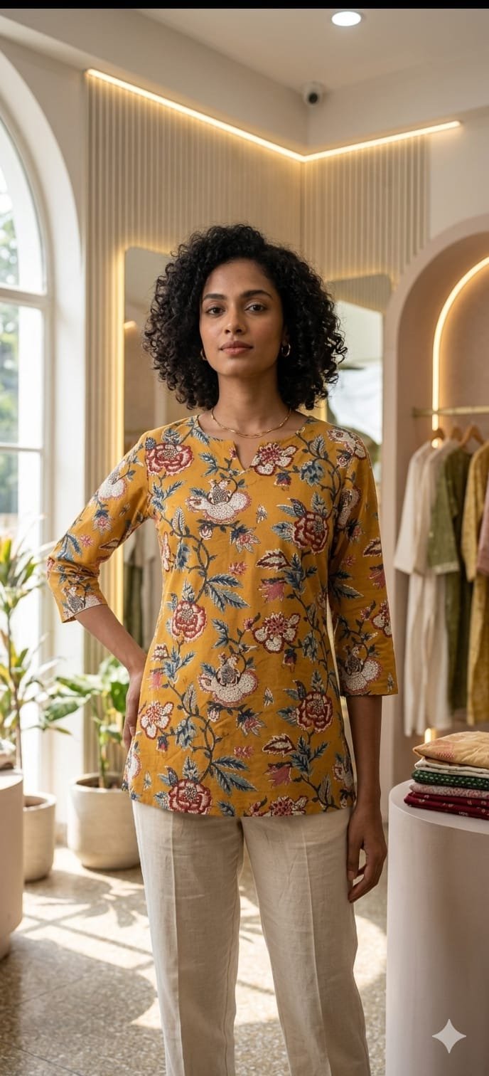 Cotton Printed Top