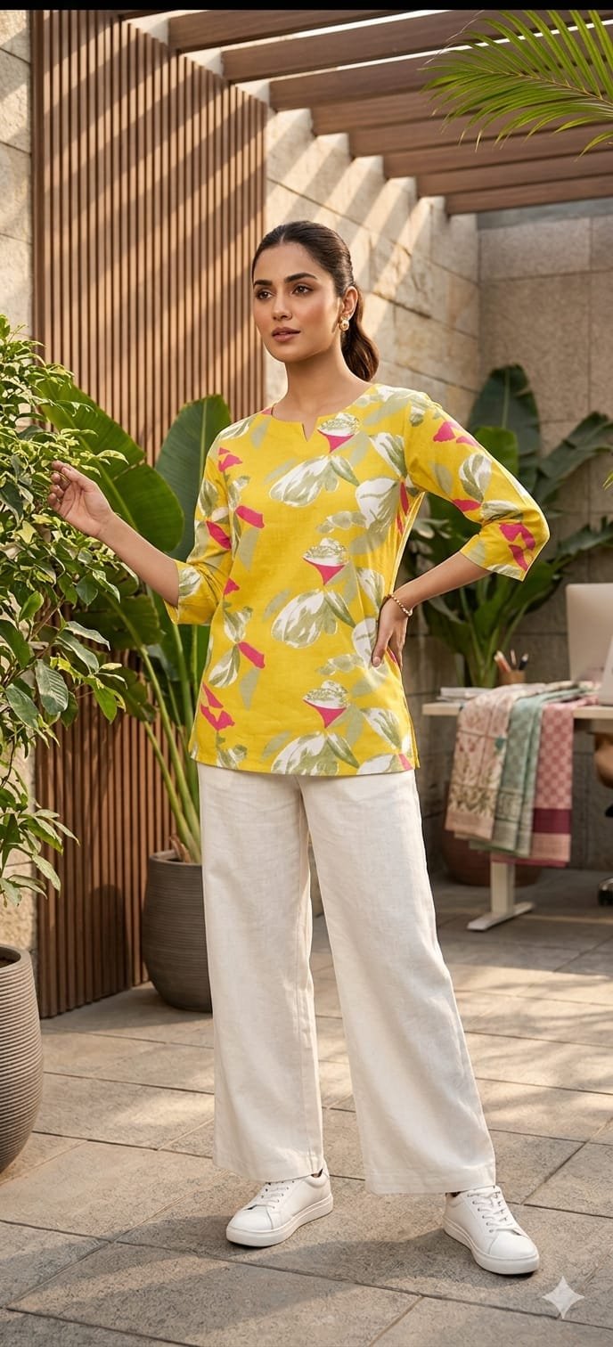 Cotton Printed Top