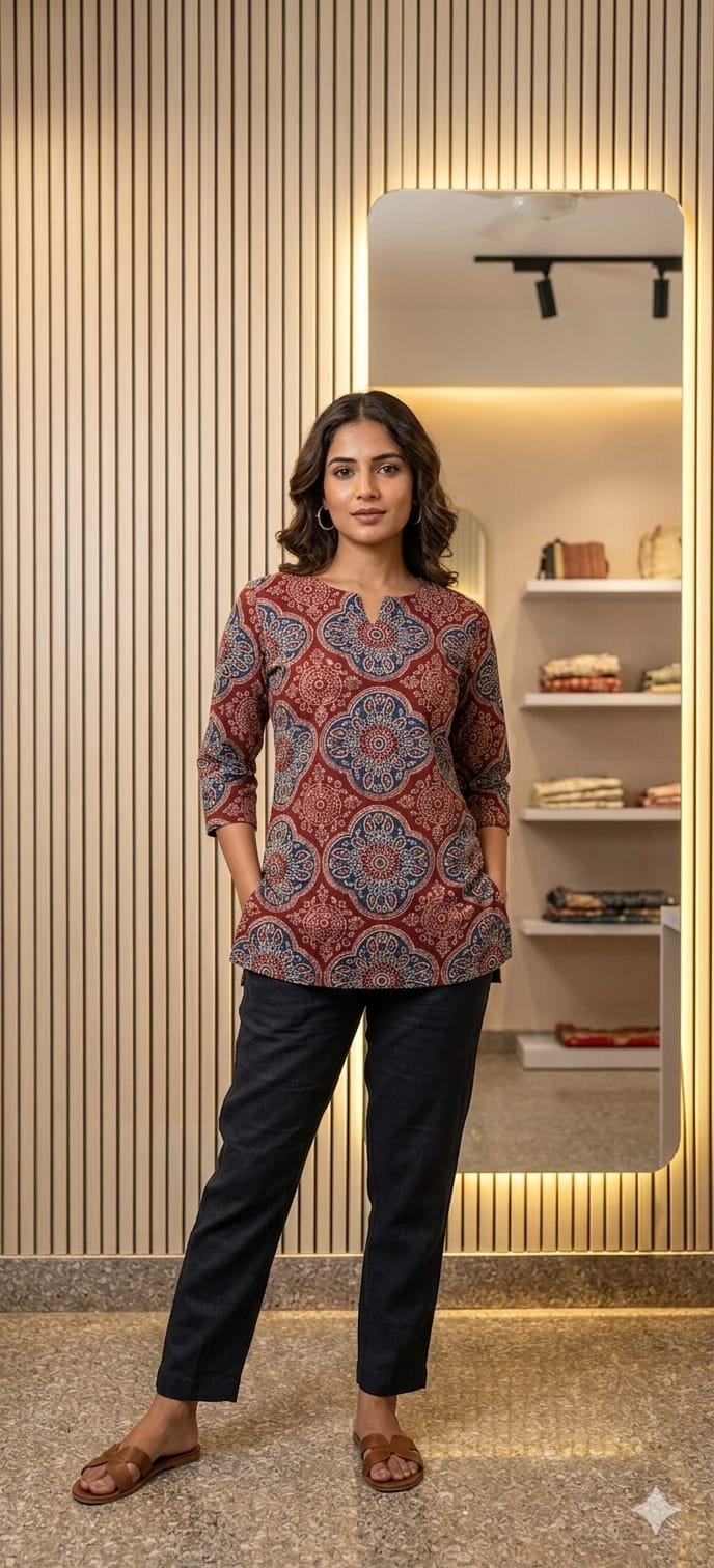 Cotton Printed Top