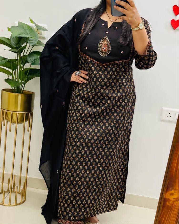 Cotton Printed Stitched Suit Set